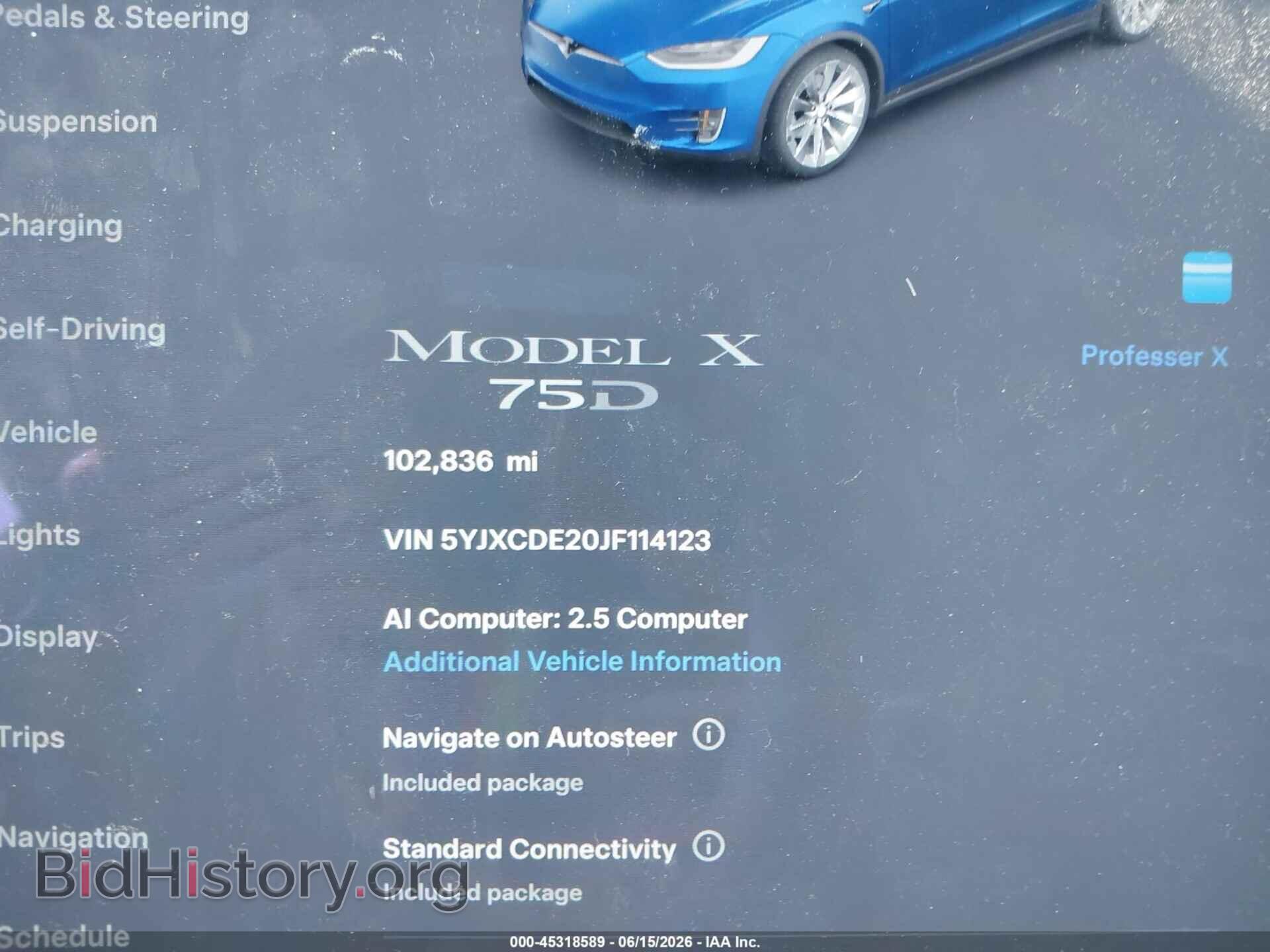 2018 TESLA MODEL X - VIN: 5YJXCDE20JF114123 - Photo 7