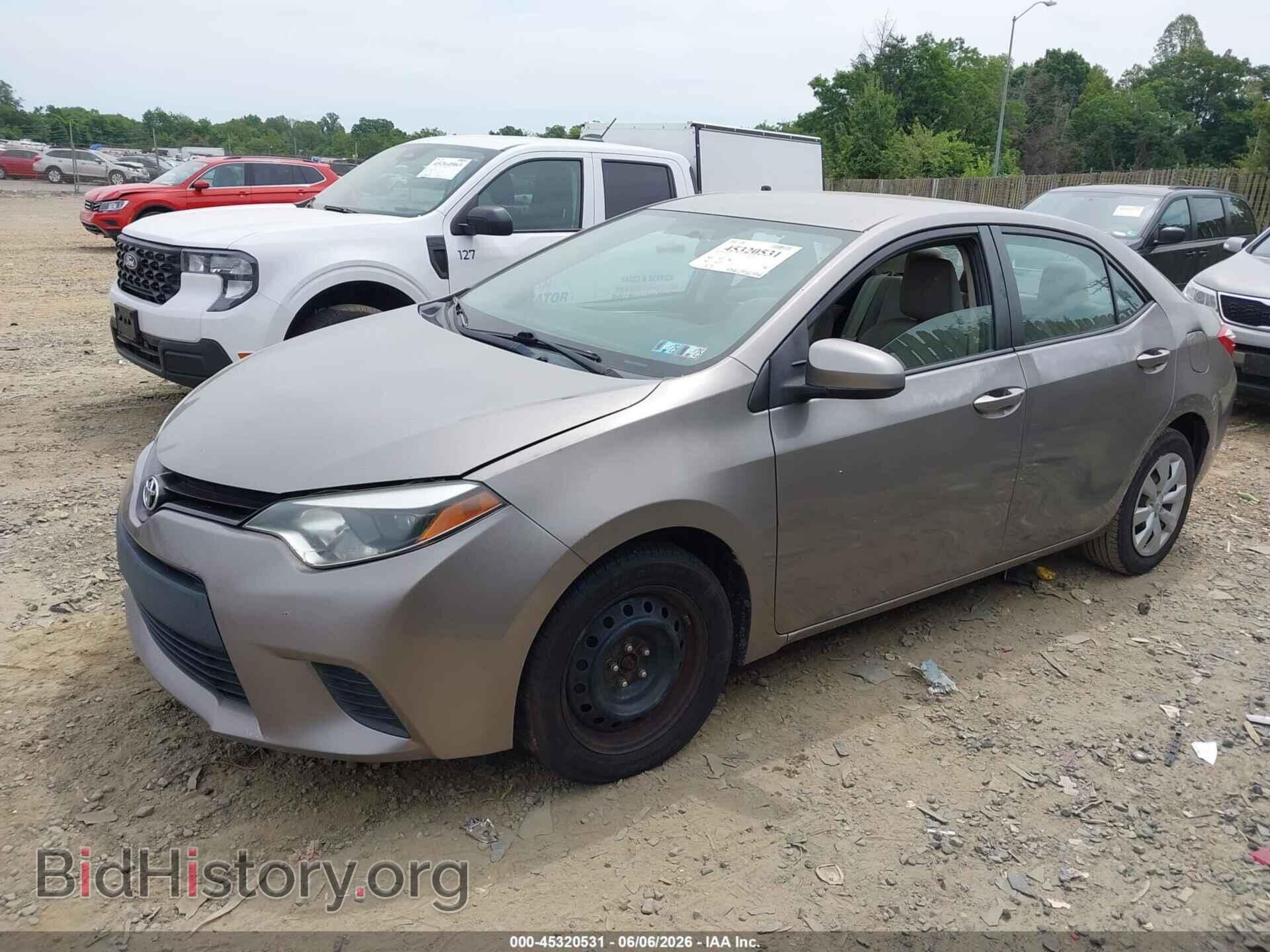 2014 TOYOTA COROLLA - VIN: 2T1BURHE9EC145164 - Фото 2