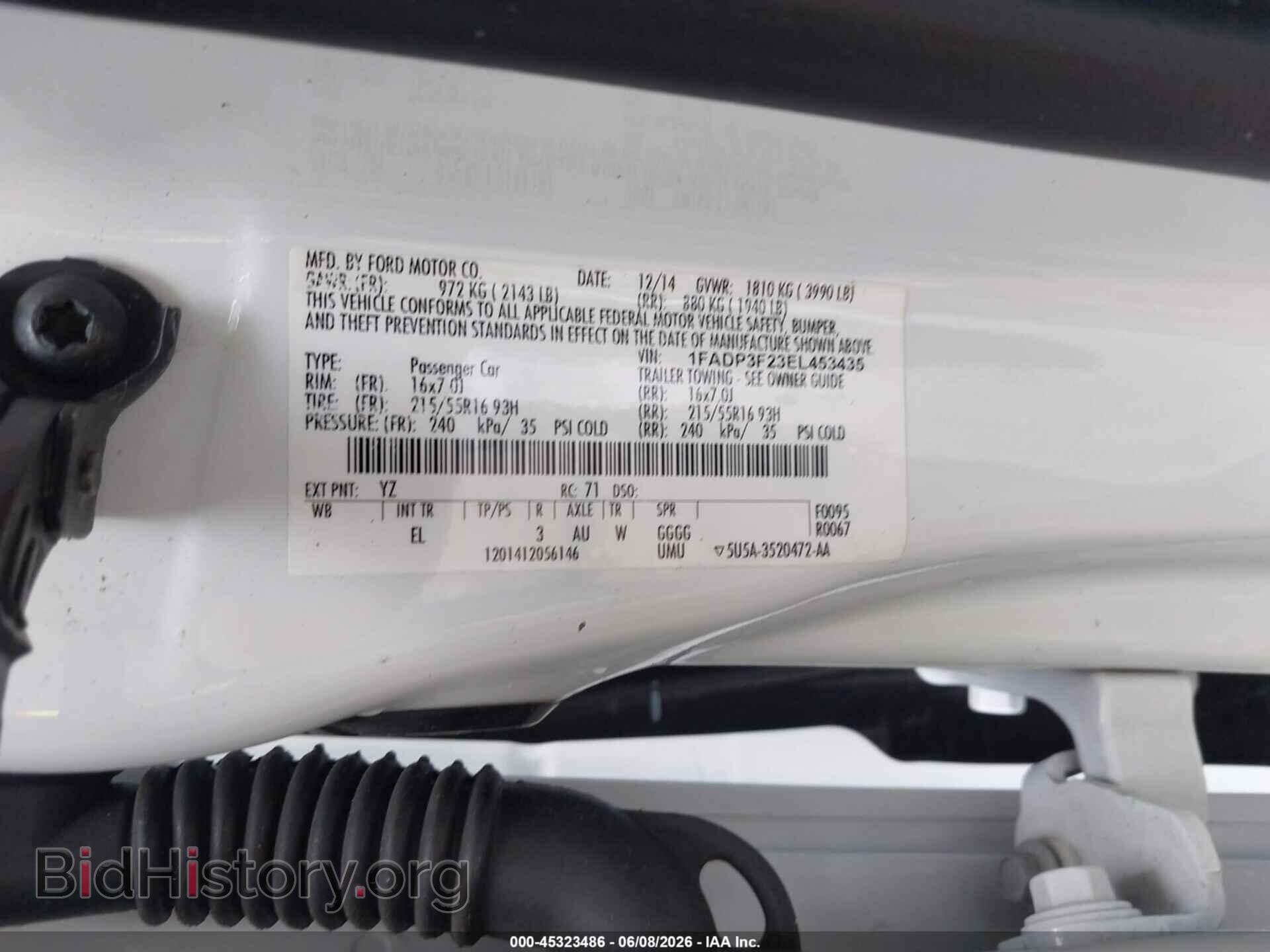 2014 FORD FOCUS - VIN: 1FADP3F23EL453435 - Photo 9