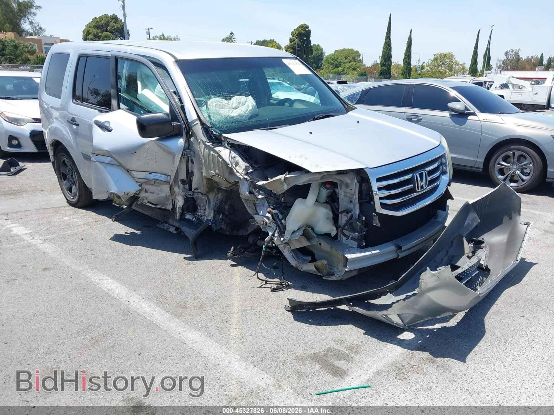 Photo 5FNYF3H21CB035189 - HONDA PILOT 2012