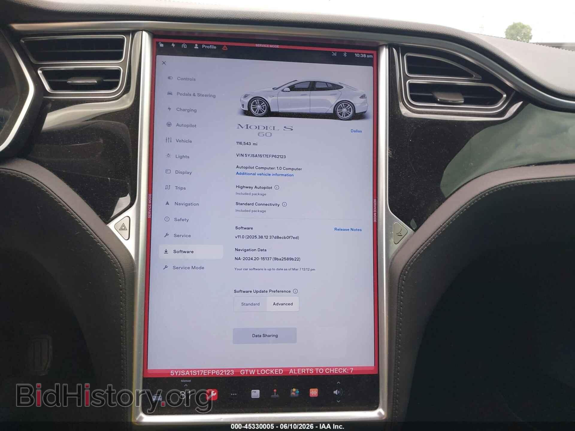 2014 TESLA MODEL S - VIN: 5YJSA1S17EFP62123 - Photo 18