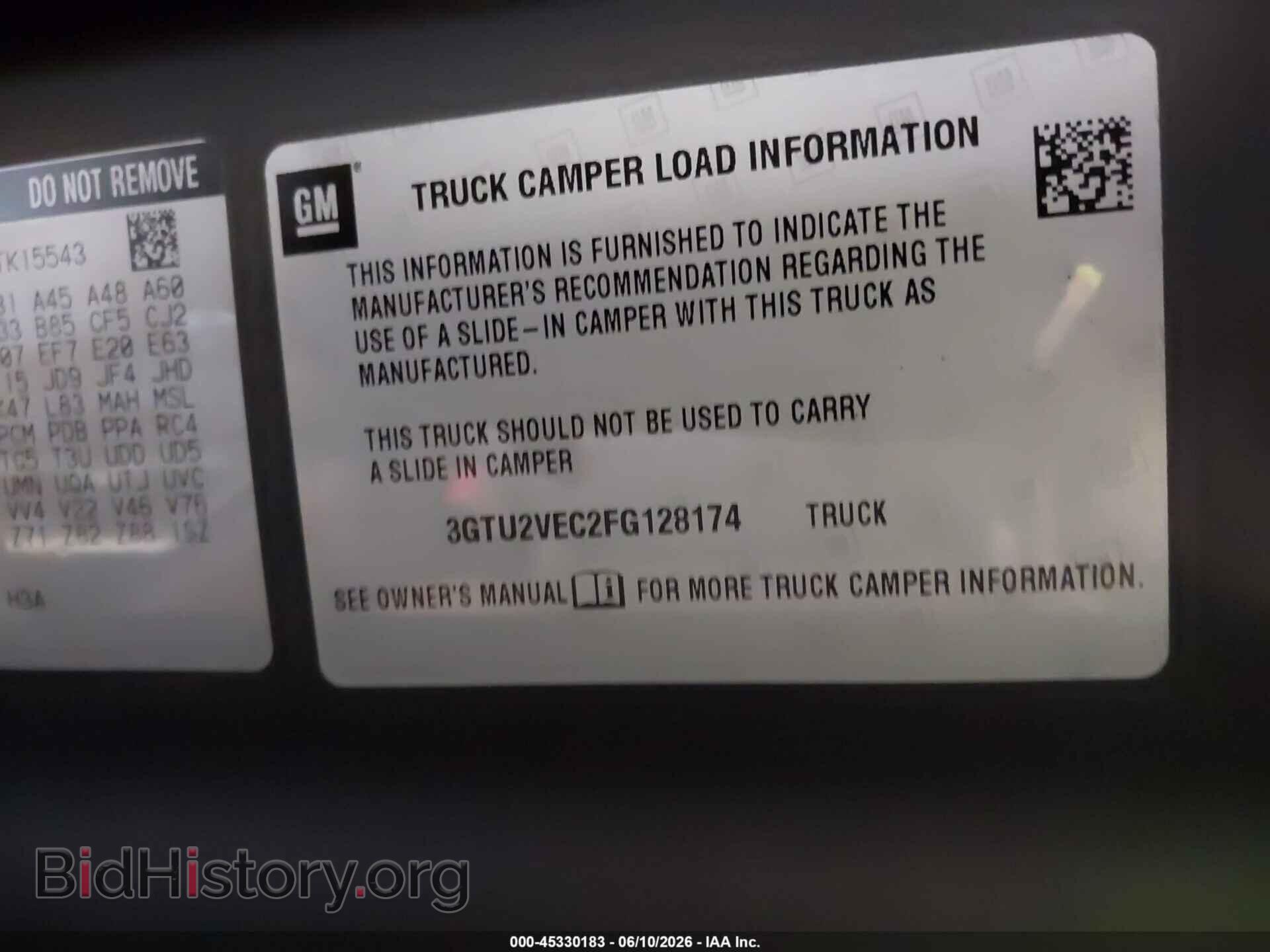 2015 GMC SIERRA 1500 - VIN: 3GTU2VEC2FG128174 - Photo 9