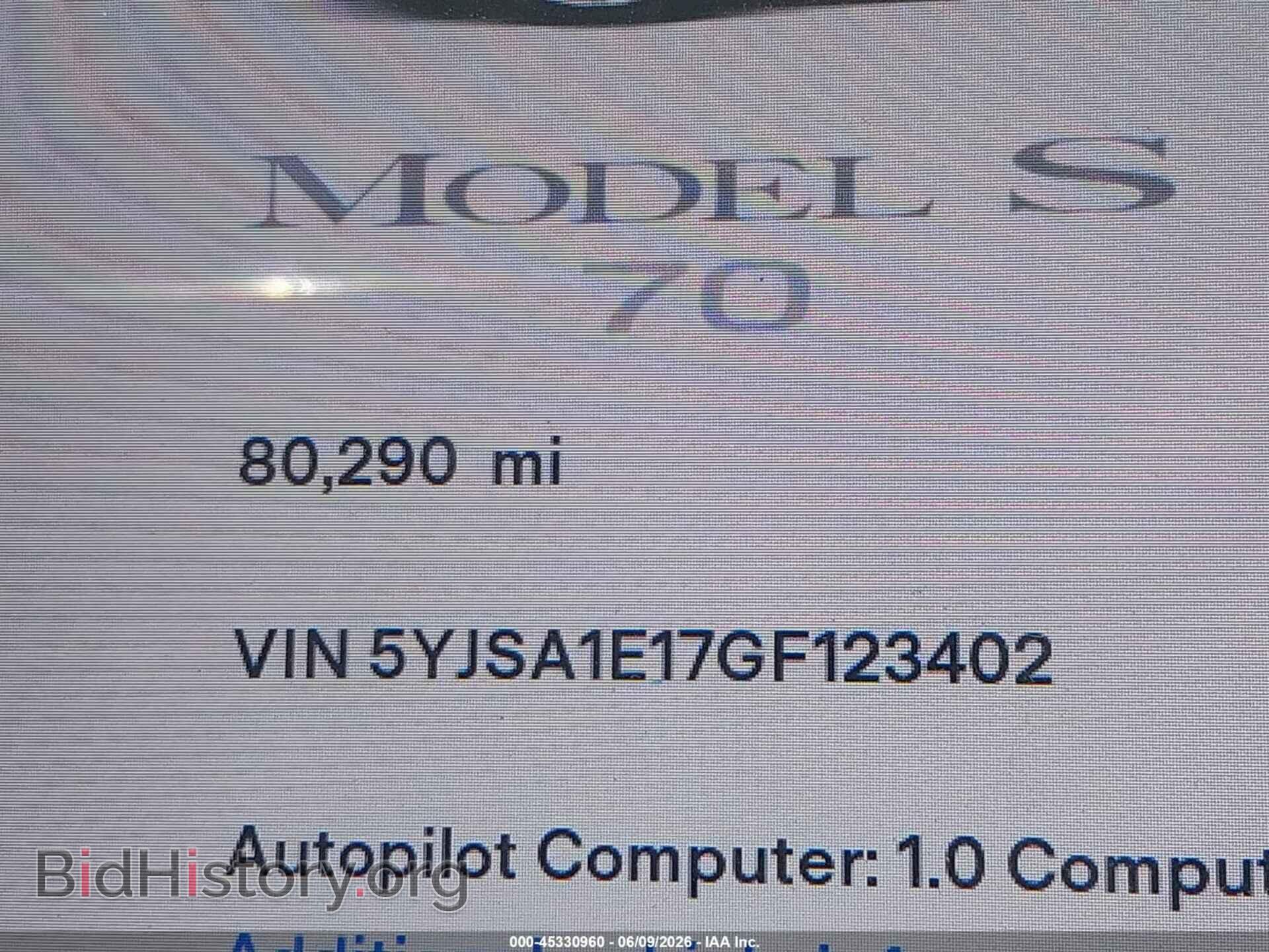 2016 TESLA MODEL S - VIN: 5YJSA1E17GF123402 - Фото 14