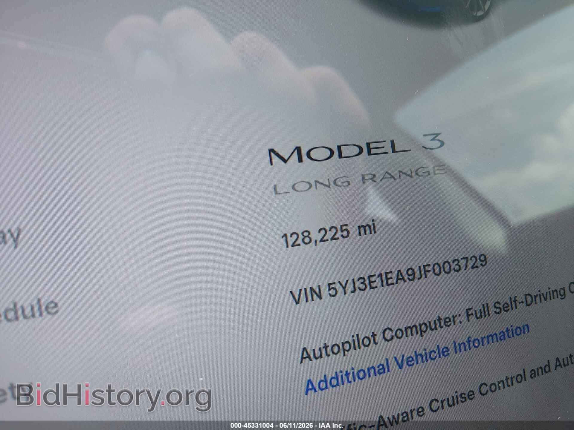 2018 TESLA MODEL 3 - VIN: 5YJ3E1EA9JF003729 - Фото 15