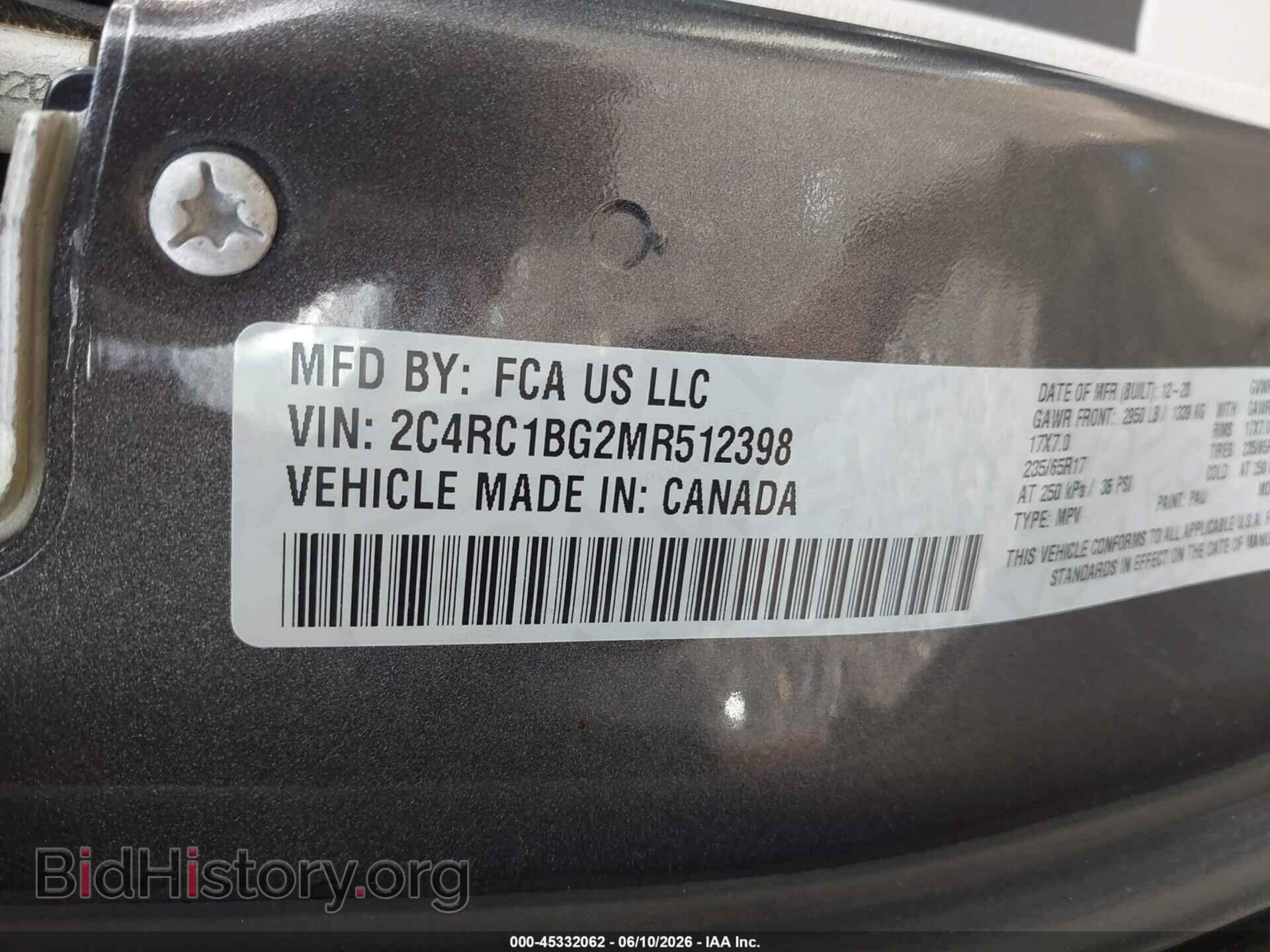2021 CHRYSLER PACIFICA - VIN: 2C4RC1BG2MR512398 - Photo 9