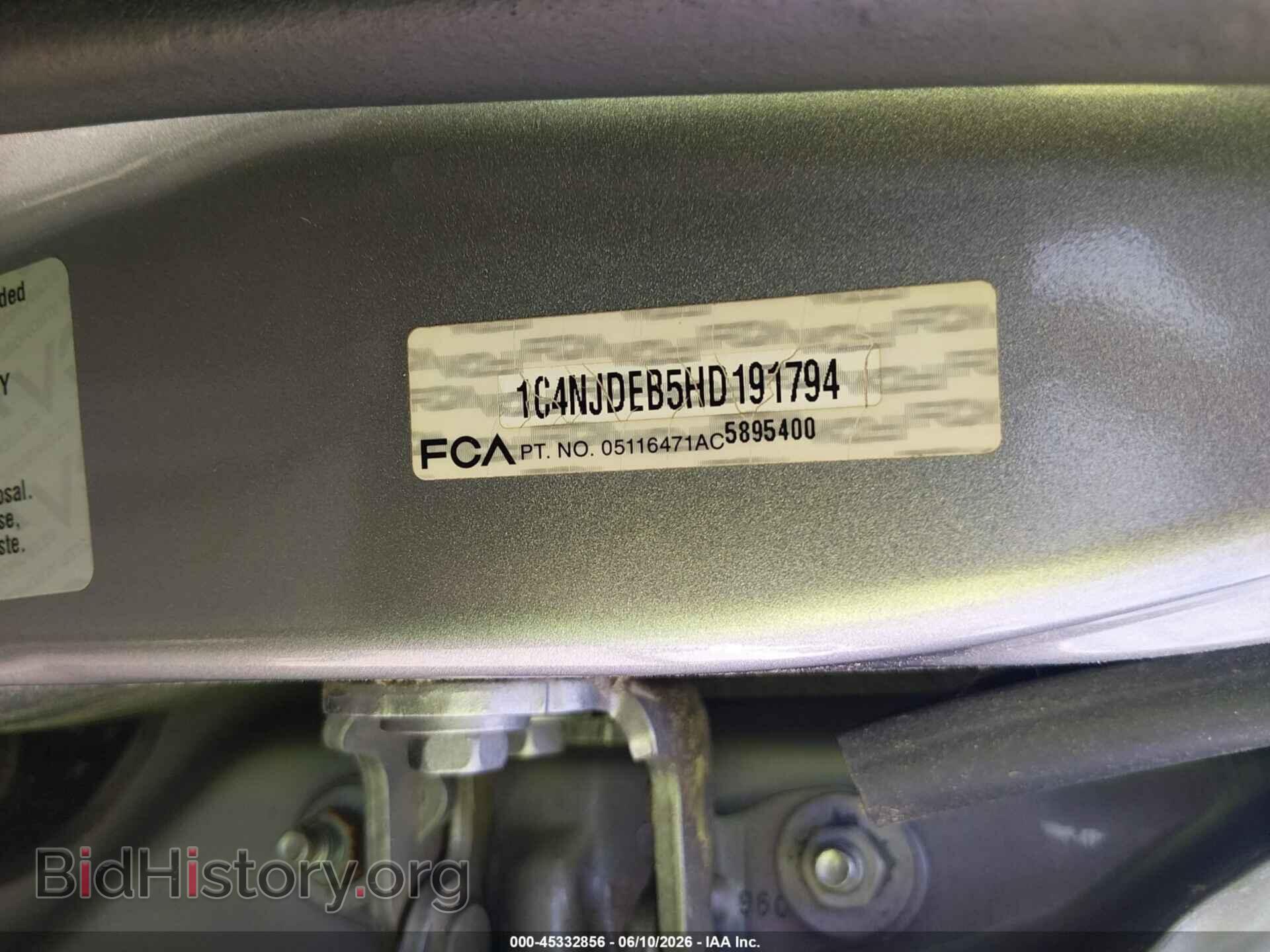 2017 JEEP COMPASS - VIN: 1C4NJDEB5HD191794 - Фото 9