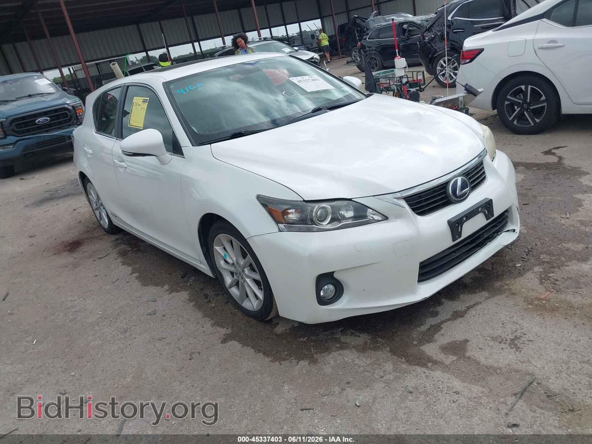 Фотография JTHKD5BH6C2121894 - LEXUS CT 200H 2012