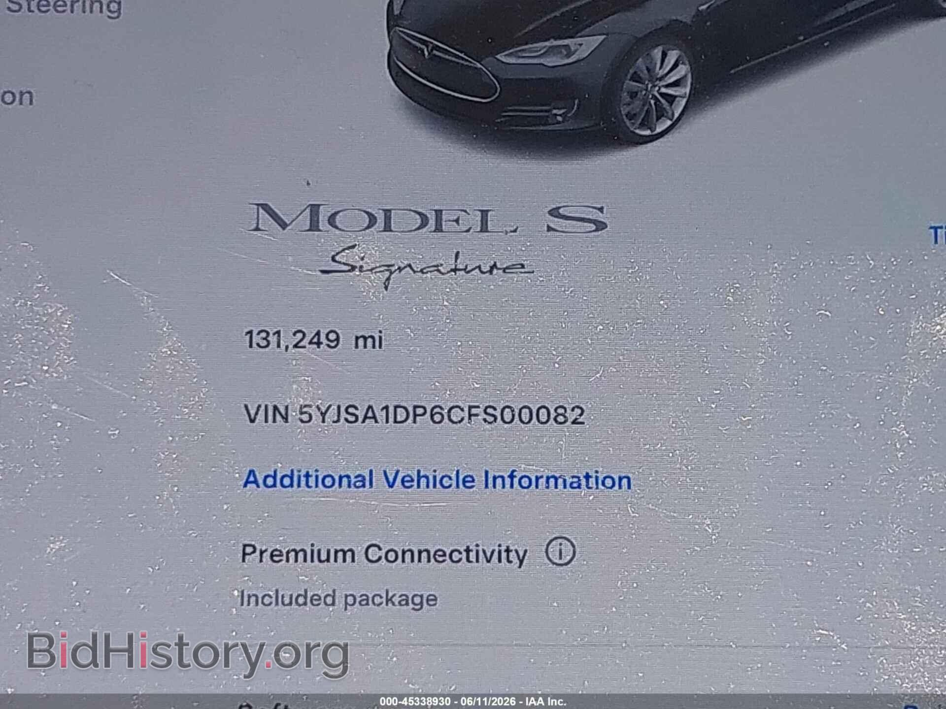 2012 TESLA MODEL S - VIN: 5YJSA1DP6CFS00082 - Photo 7