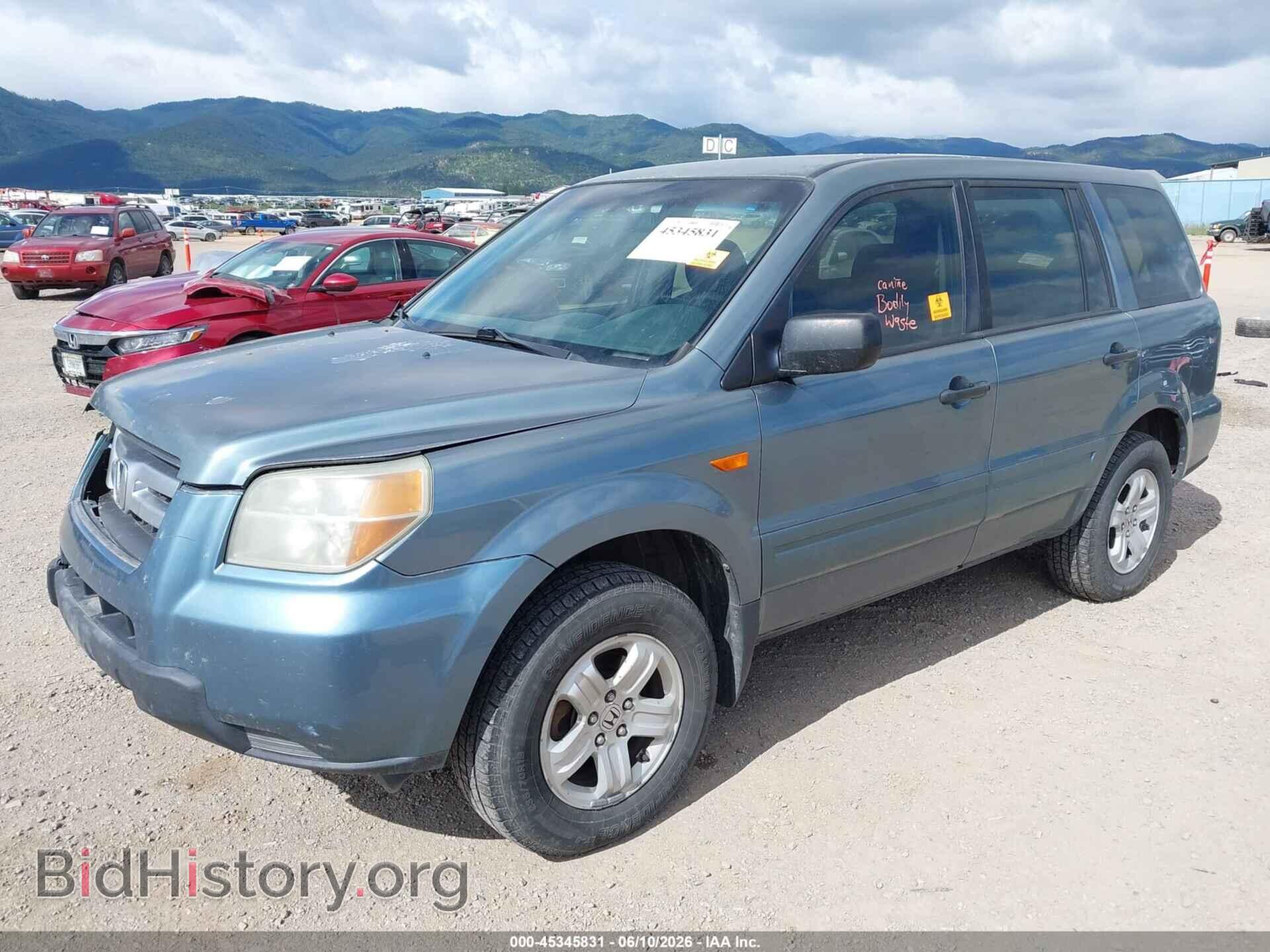 2006 HONDA PILOT - VIN: 2HKYF18106H562979 - Фото 2
