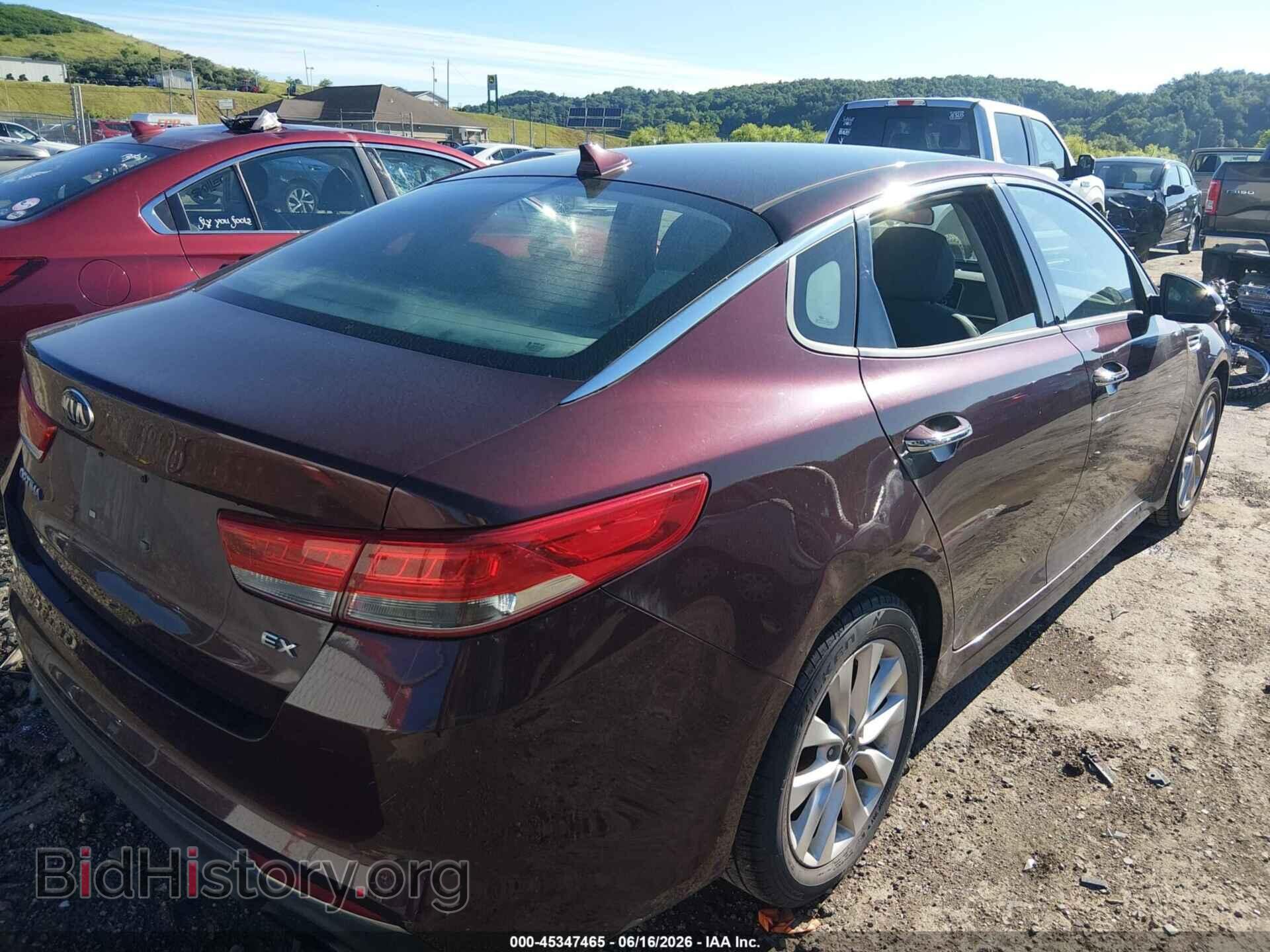 2016 KIA OPTIMA - VIN: 5XXGU4L32GG106541 - Фото 4