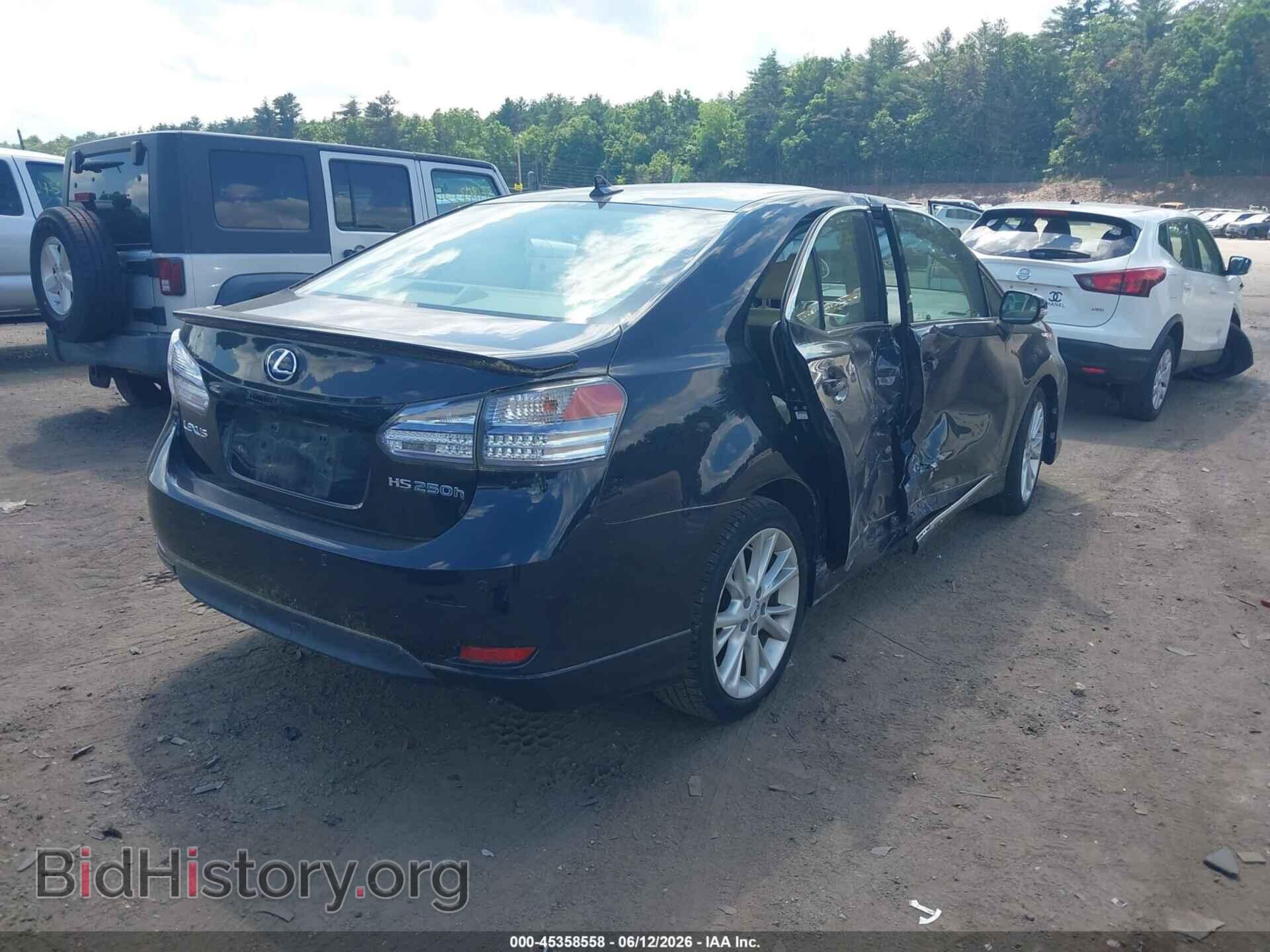 2010 LEXUS HS 250H - VIN: JTHBB1BA0A2009302 - Фото 4