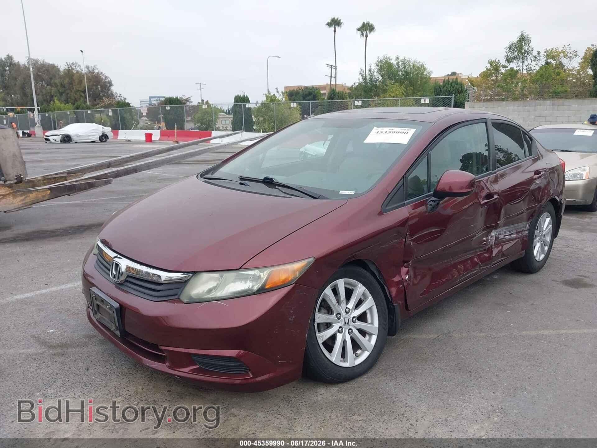 2012 HONDA CIVIC - VIN: 2HGFB2F90CH543436 - Фото 2