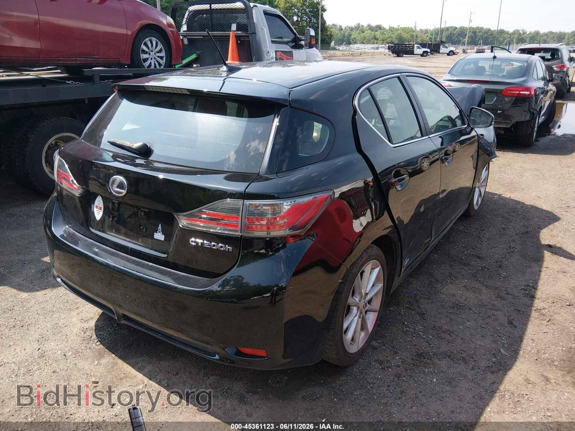 2012 LEXUS CT 200H - VIN: JTHKD5BH9C2069774 - Фото 4