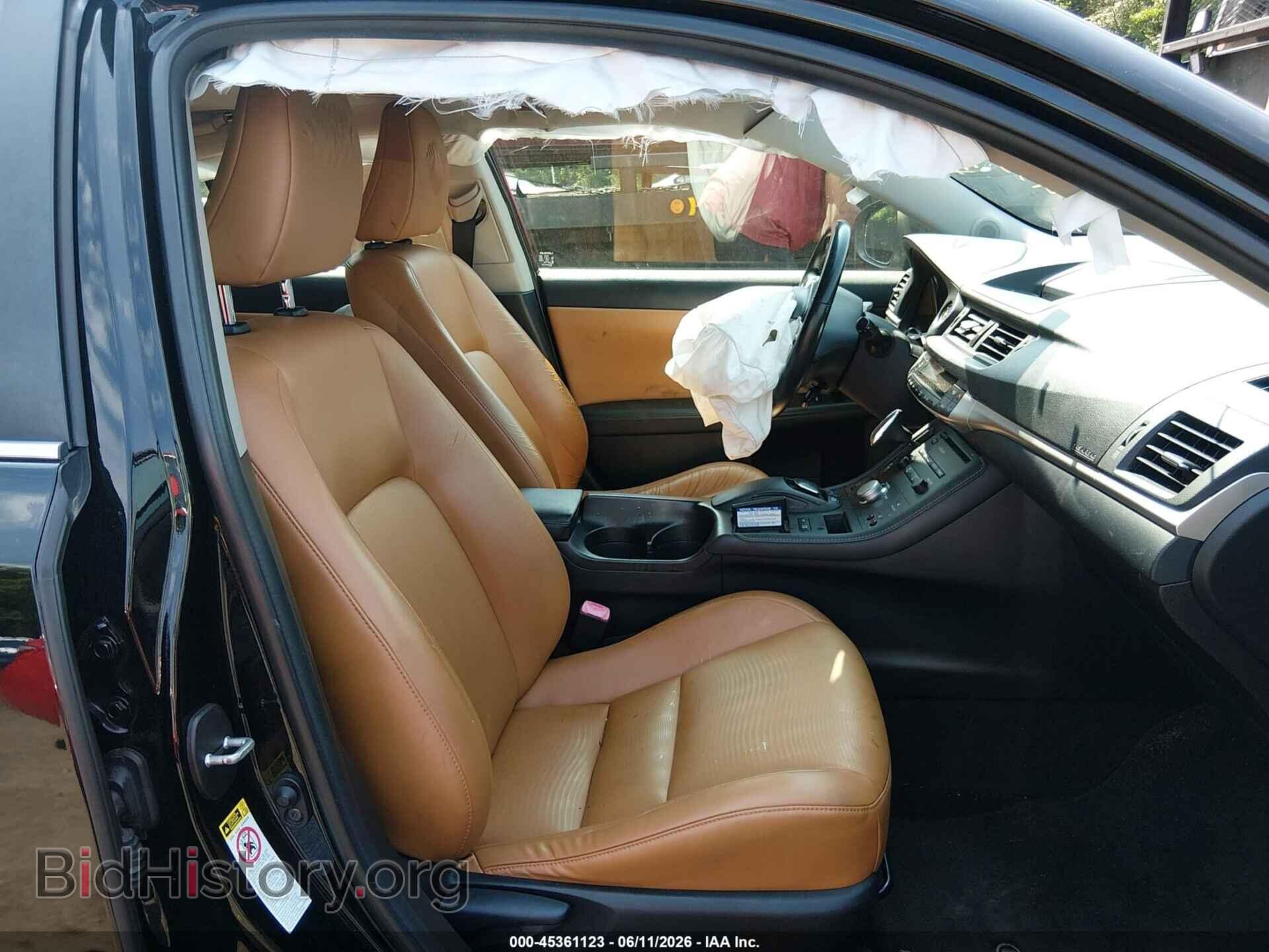 2012 LEXUS CT 200H - VIN: JTHKD5BH9C2069774 - Фото 5