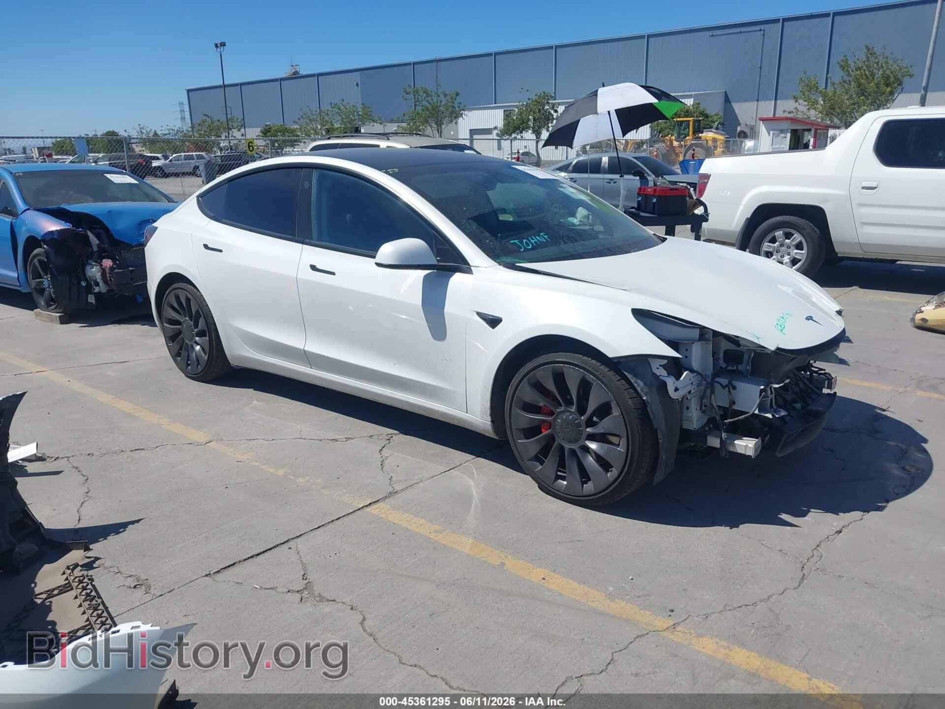 Photo 5YJ3E1EC0MF049200 - TESLA MODEL 3 2021
