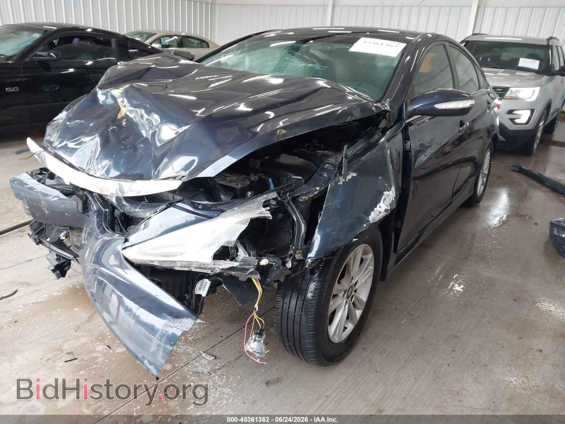2014 HYUNDAI SONATA - VIN: 5NPEB4AC7EH828167 - Фото 2