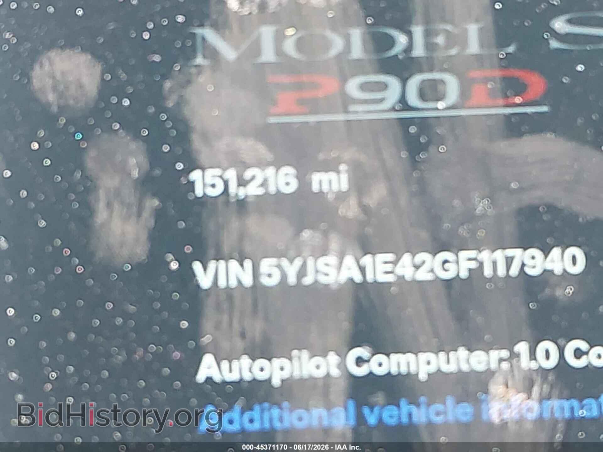 2016 TESLA MODEL S - VIN: 5YJSA1E42GF117940 - Photo 14