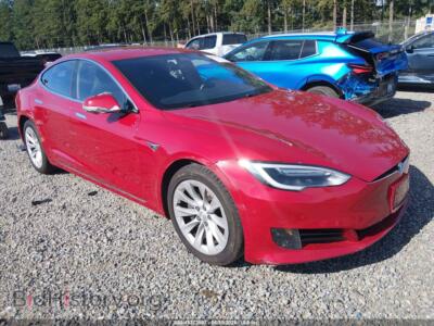 2017 Tesla MODEL S 60/75, red — VIN 5YJSA1E15HF185365, IAAI