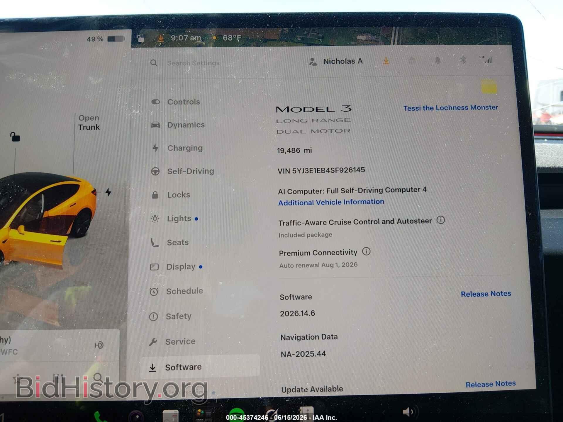 2025 TESLA MODEL 3 - VIN: 5YJ3E1EB4SF926145 - Photo 7
