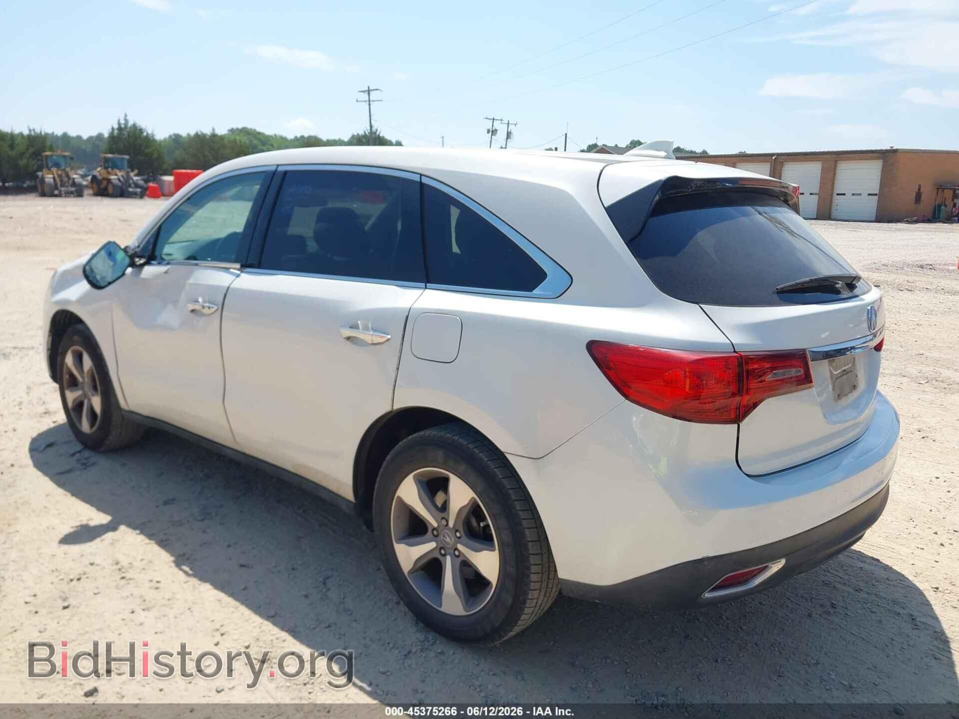 2014 ACURA MDX - VIN: 5FRYD3H23EB011306 - Фото 3