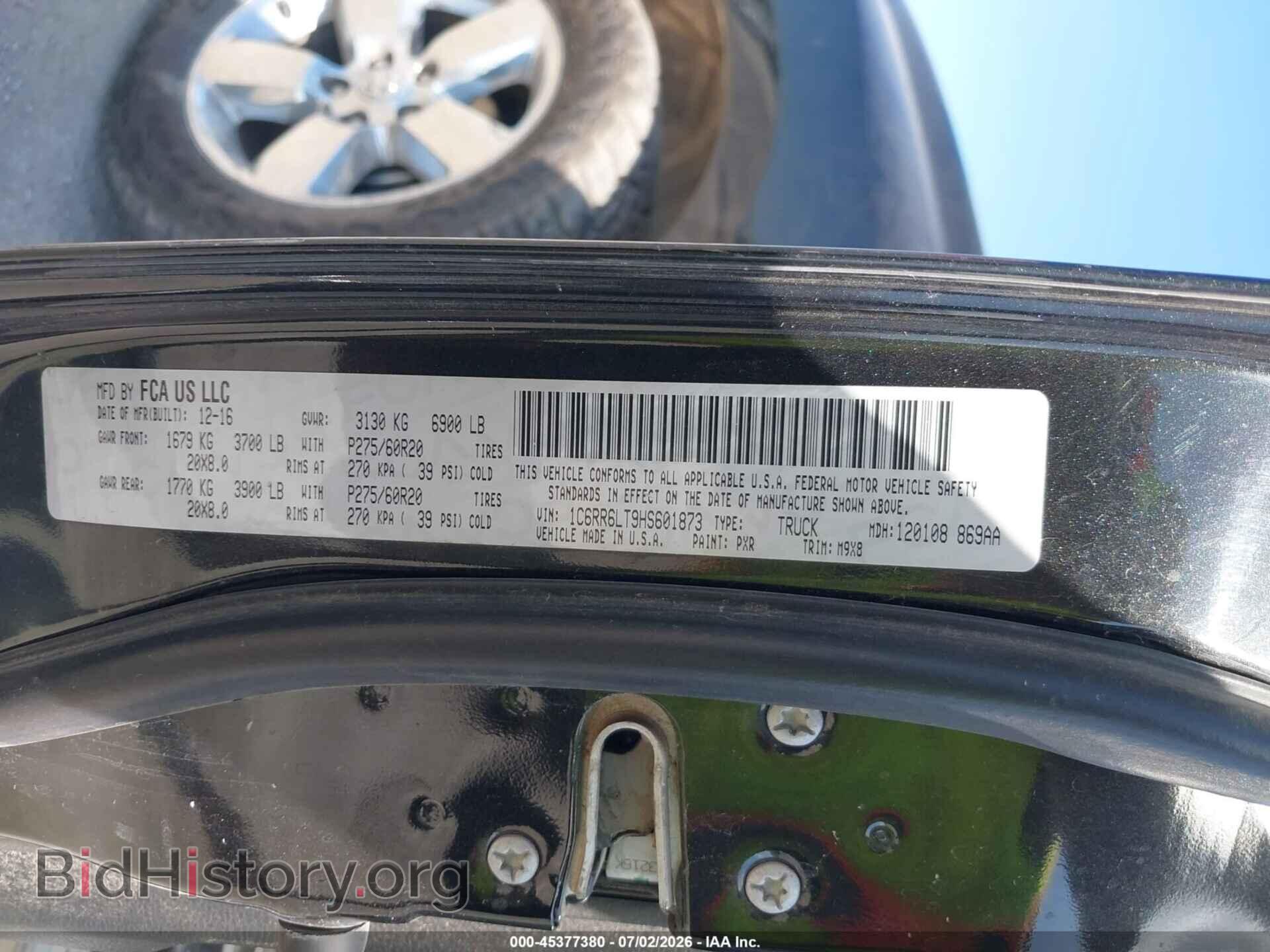 2017 RAM 1500 - VIN: 1C6RR6LT9HS601873 - Photo 9