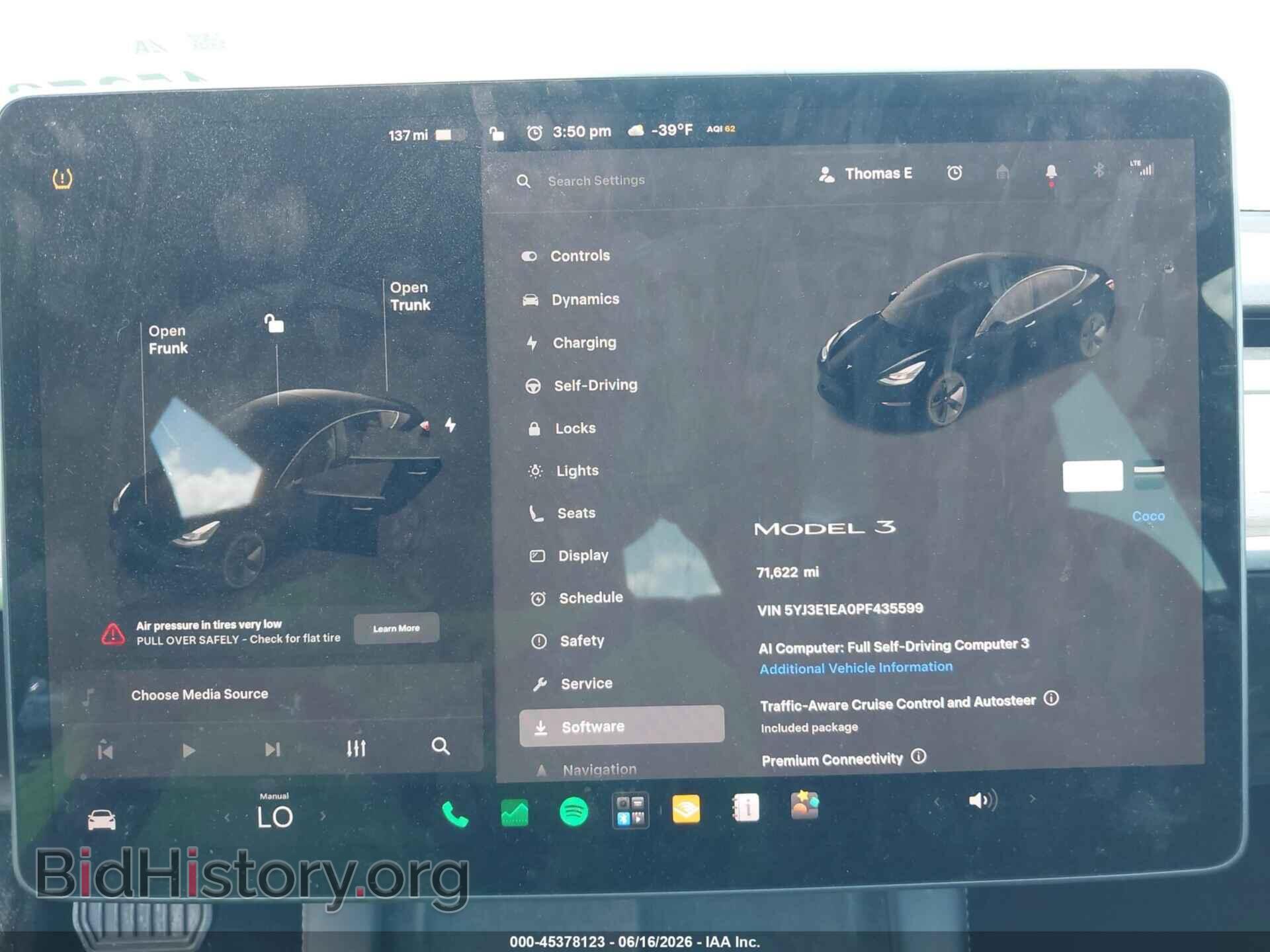 2023 TESLA MODEL 3 - VIN: 5YJ3E1EA0PF435599 - Photo 7