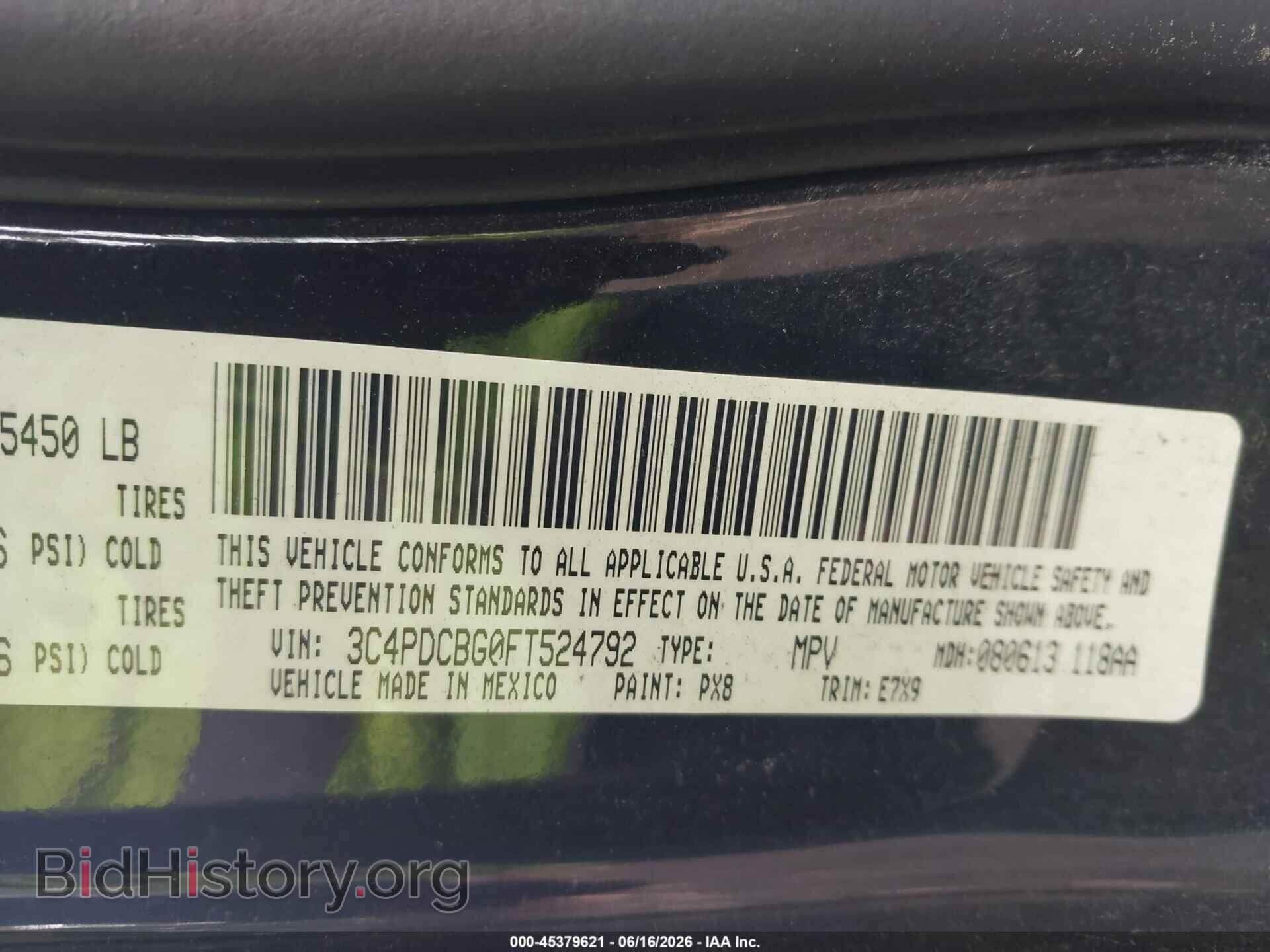 2015 DODGE JOURNEY - VIN: 3C4PDCBG0FT524792 - Фото 9