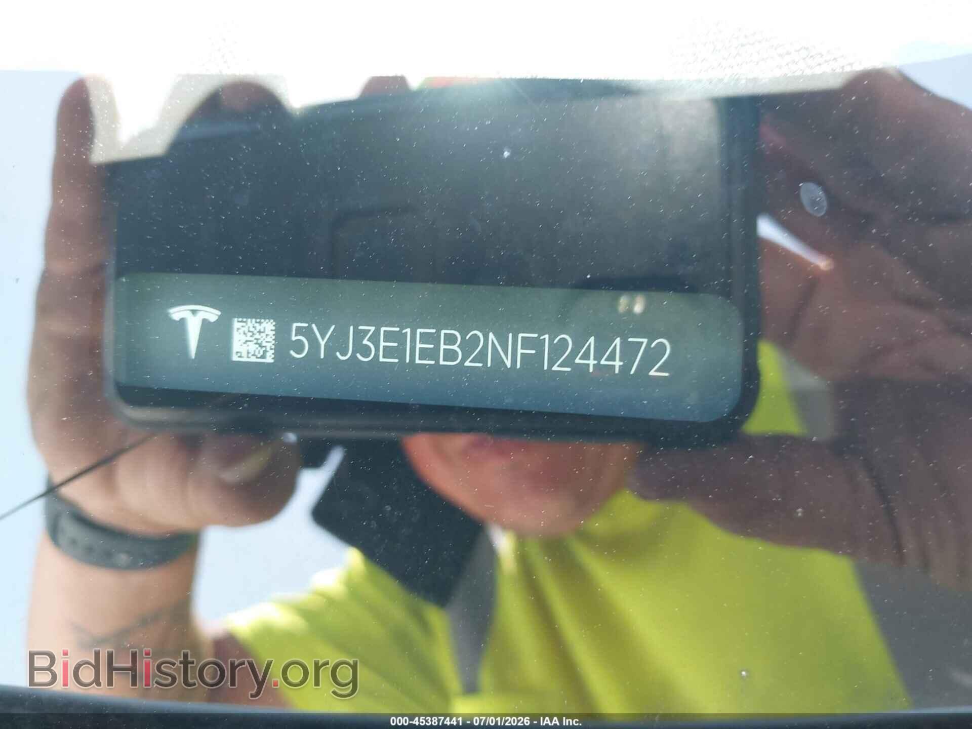 2022 TESLA MODEL 3 - VIN: 5YJ3E1EB2NF124472 - Фото 9