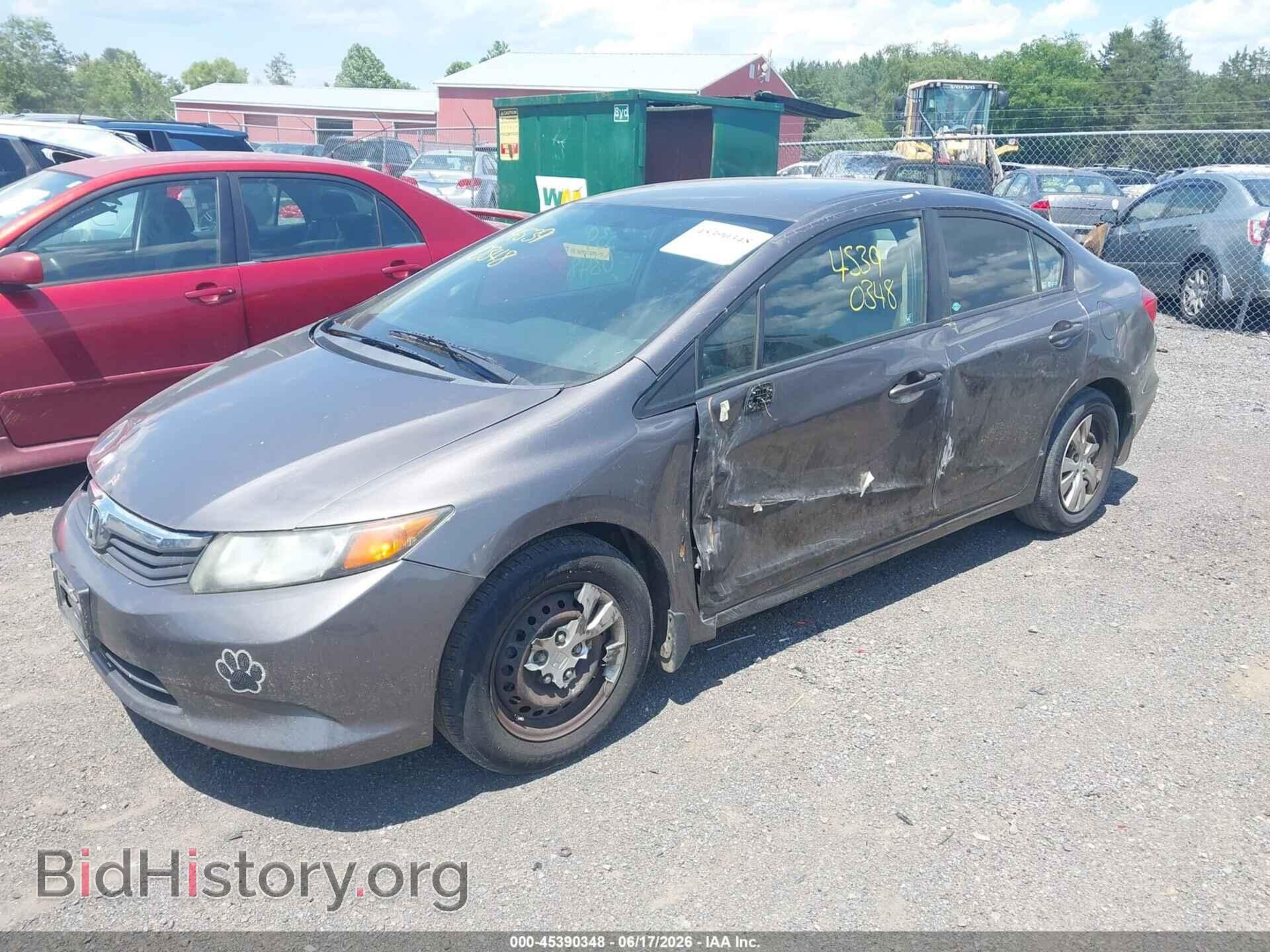 2012 HONDA CIVIC - VIN: 19XFB2F59CE082339 - Фото 2