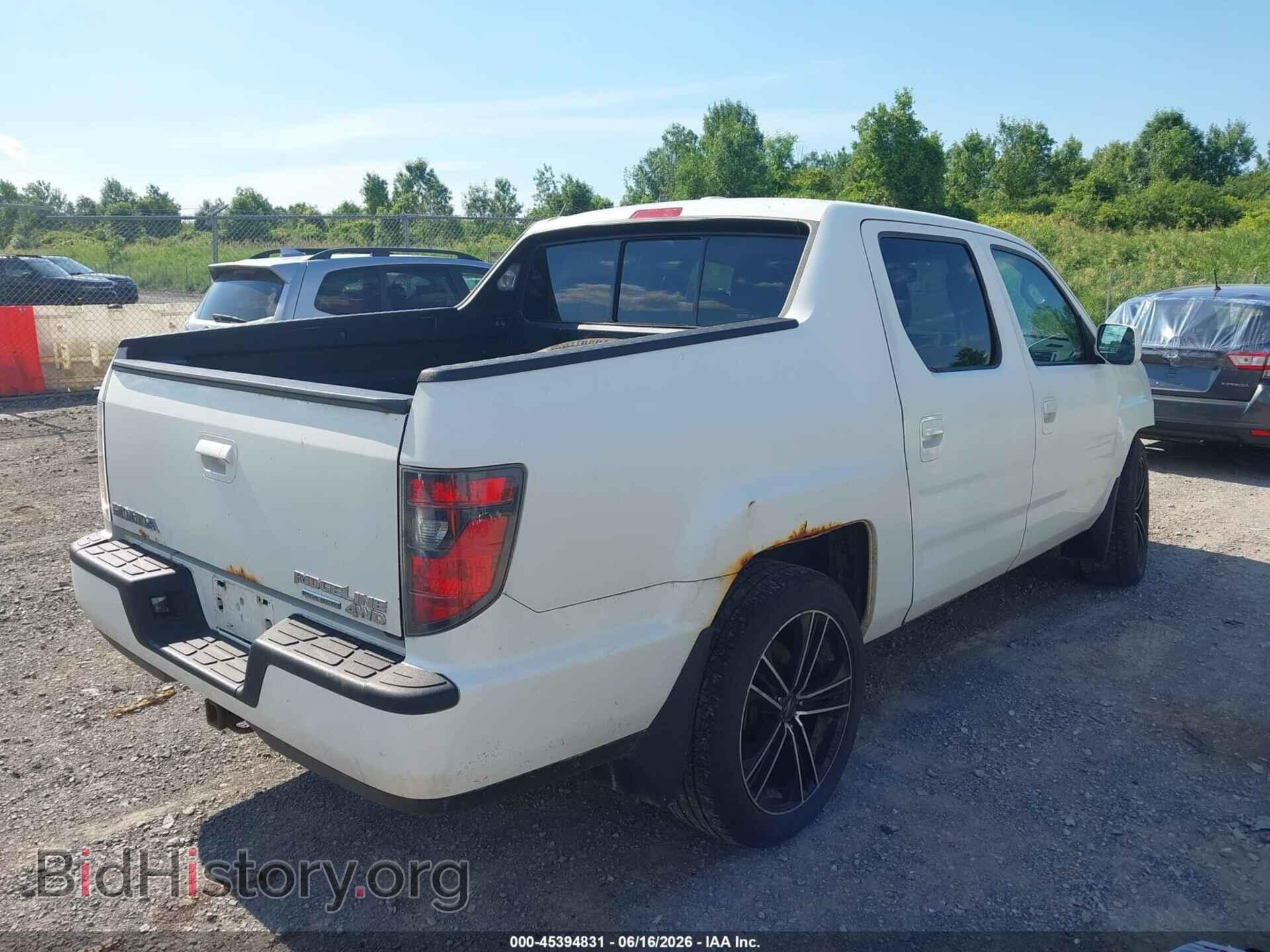2014 HONDA RIDGELINE - VIN: 5FPYK1F67EB010376 - Фото 4