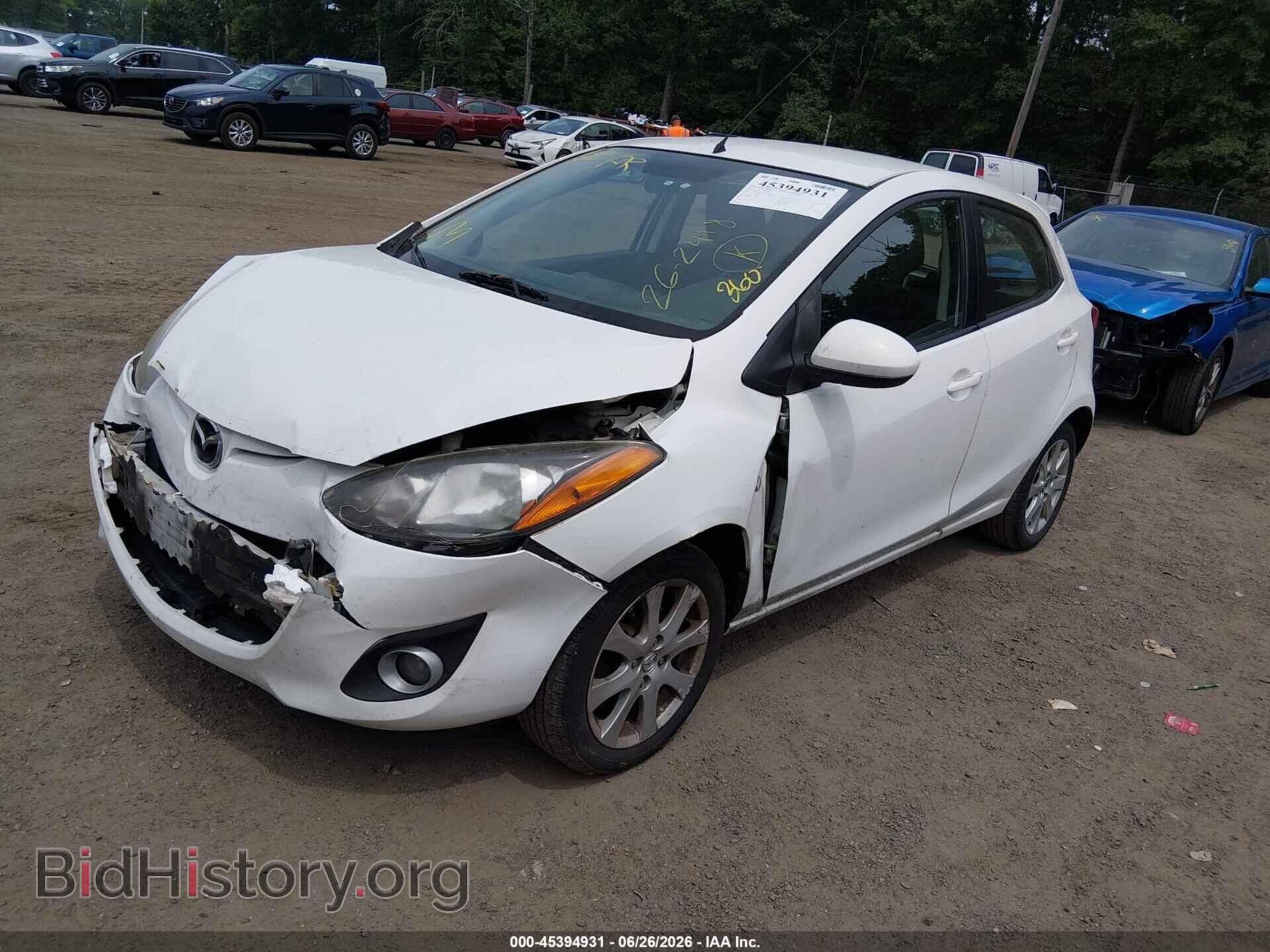 2014 MAZDA MAZDA2 - VIN: JM1DE1LZ4E0179539 - Фото 2