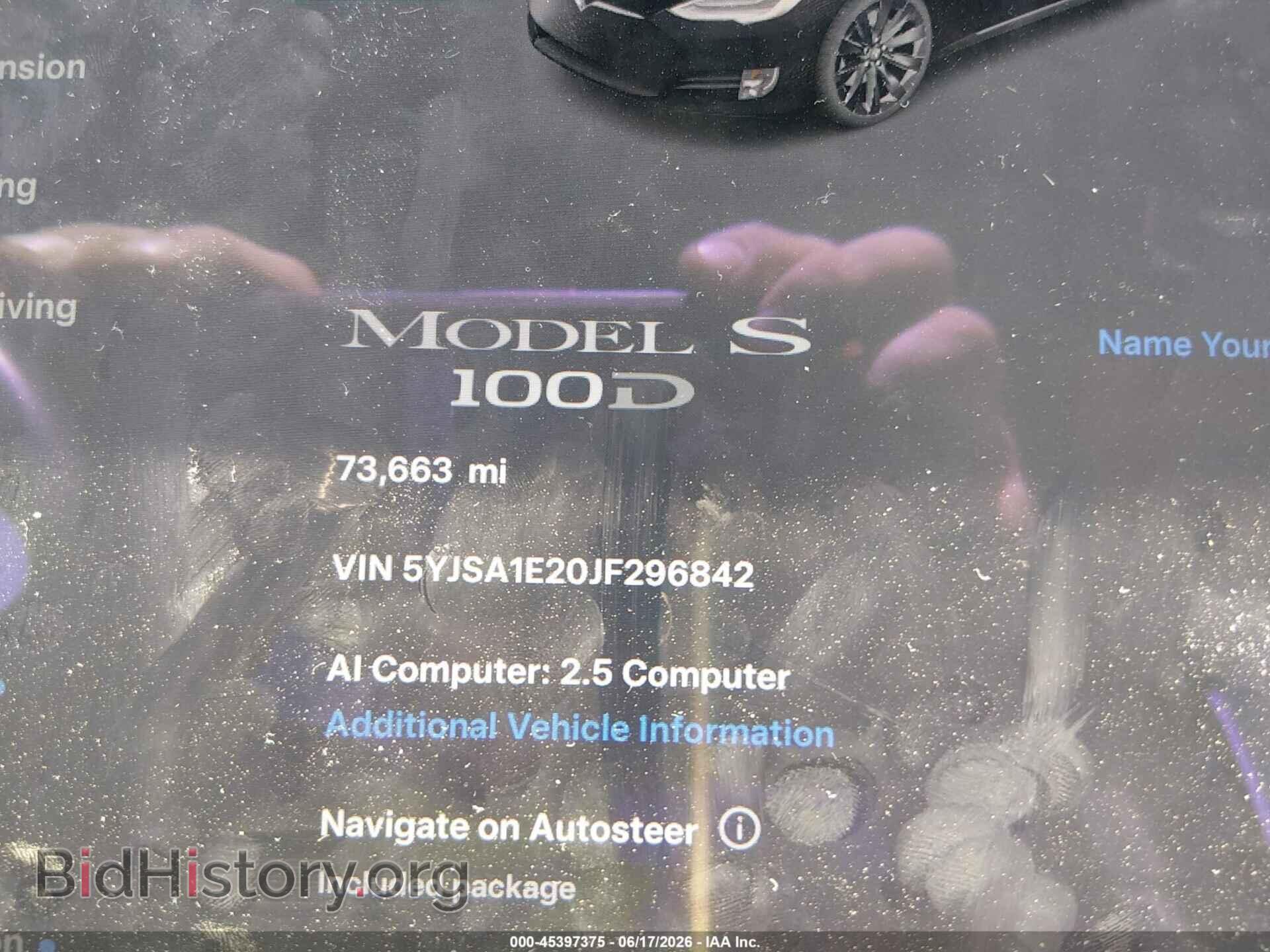2018 TESLA MODEL S - VIN: 5YJSA1E20JF296842 - Photo 7