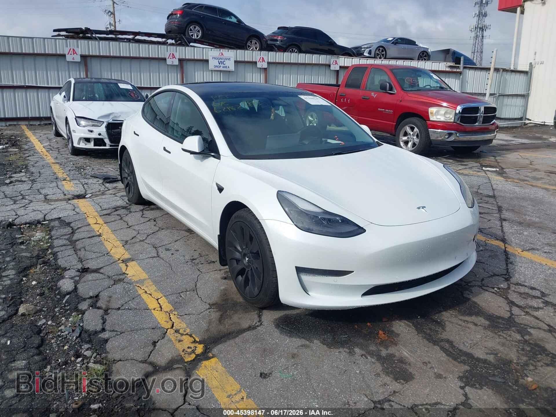 Photo 5YJ3E1EA3MF062182 - TESLA MODEL 3 2021