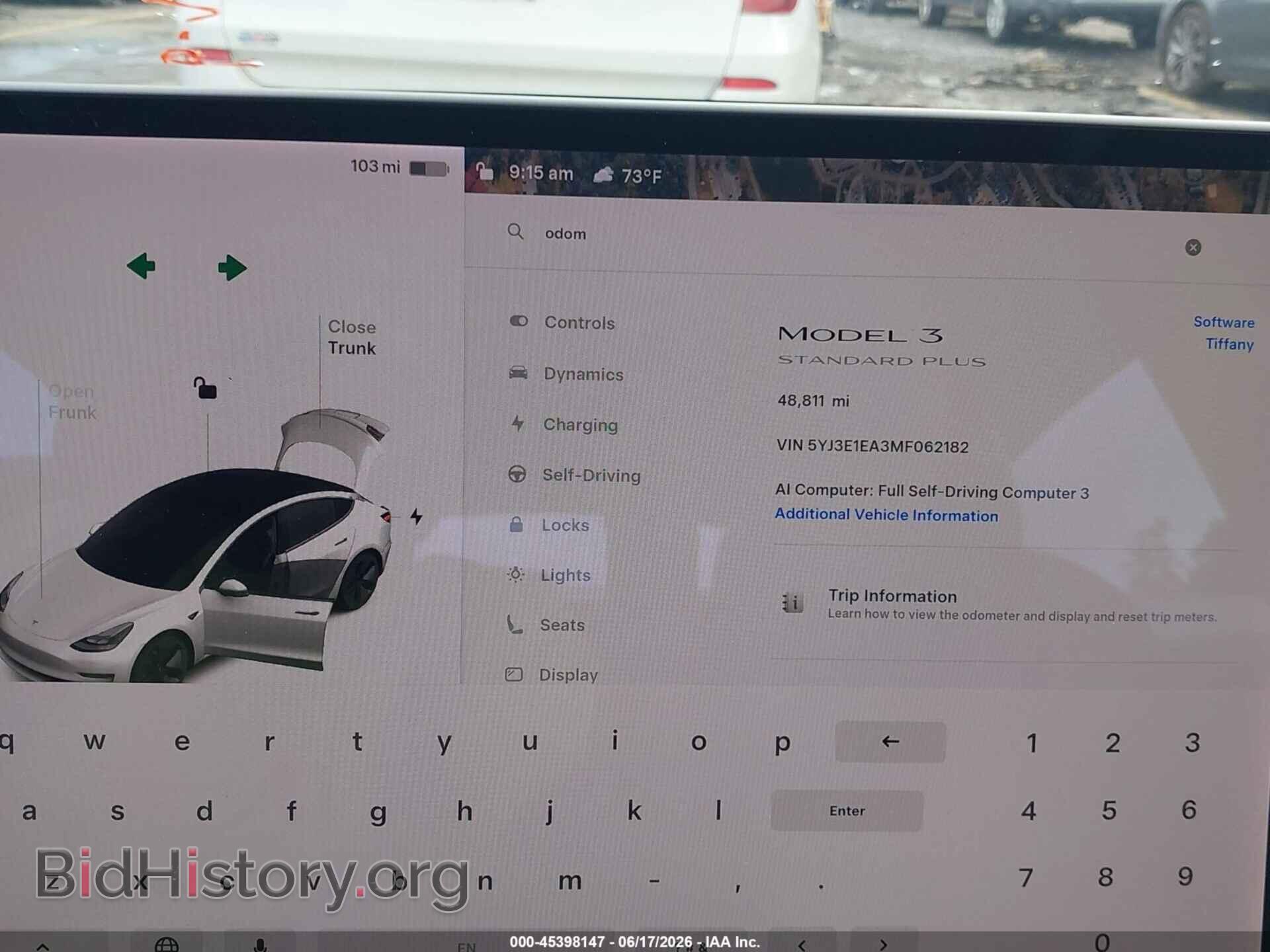 2021 TESLA MODEL 3 - VIN: 5YJ3E1EA3MF062182 - Photo 7