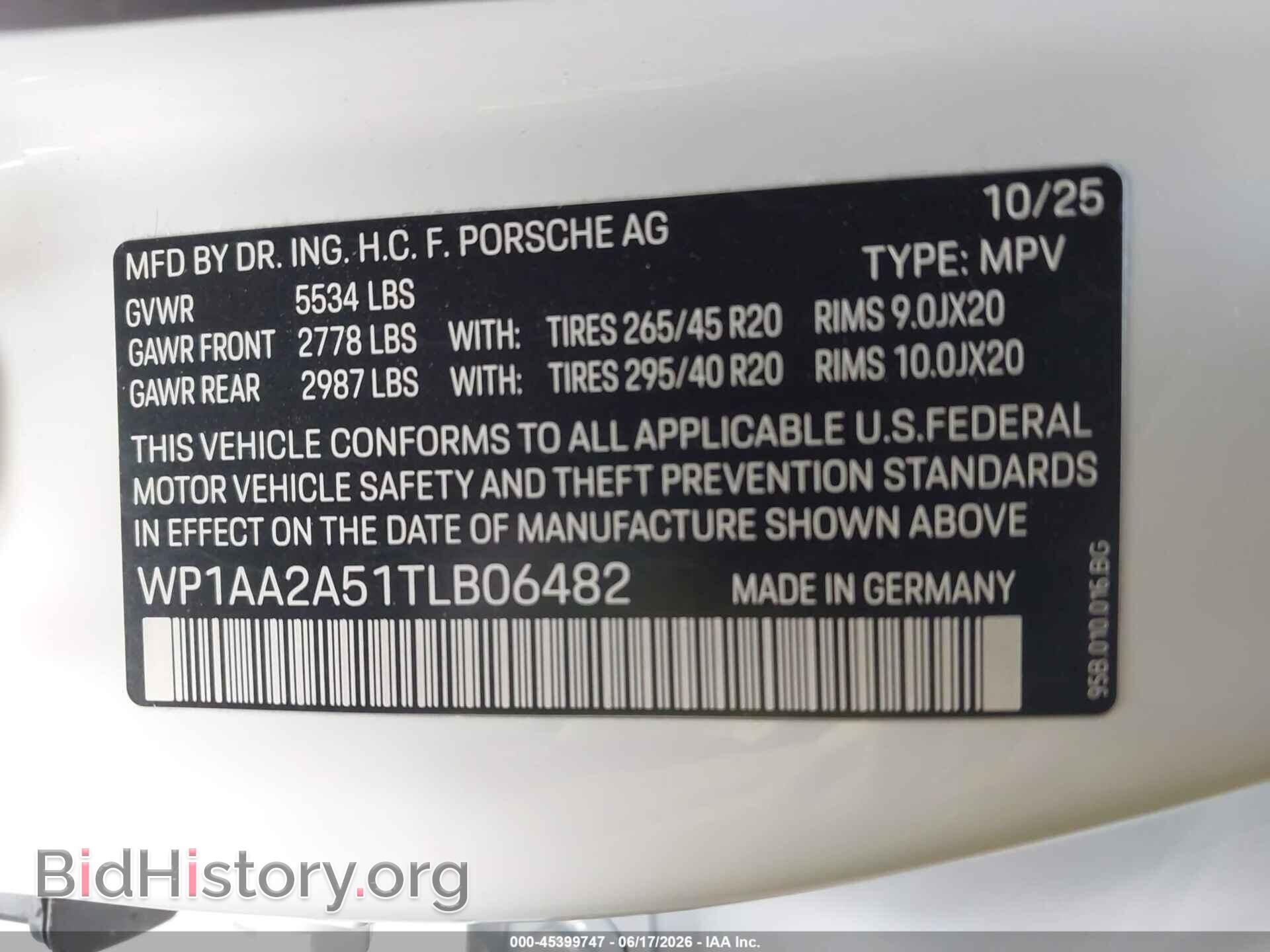 2026 PORSCHE MACAN - VIN: WP1AA2A51TLB06482 - Photo 9