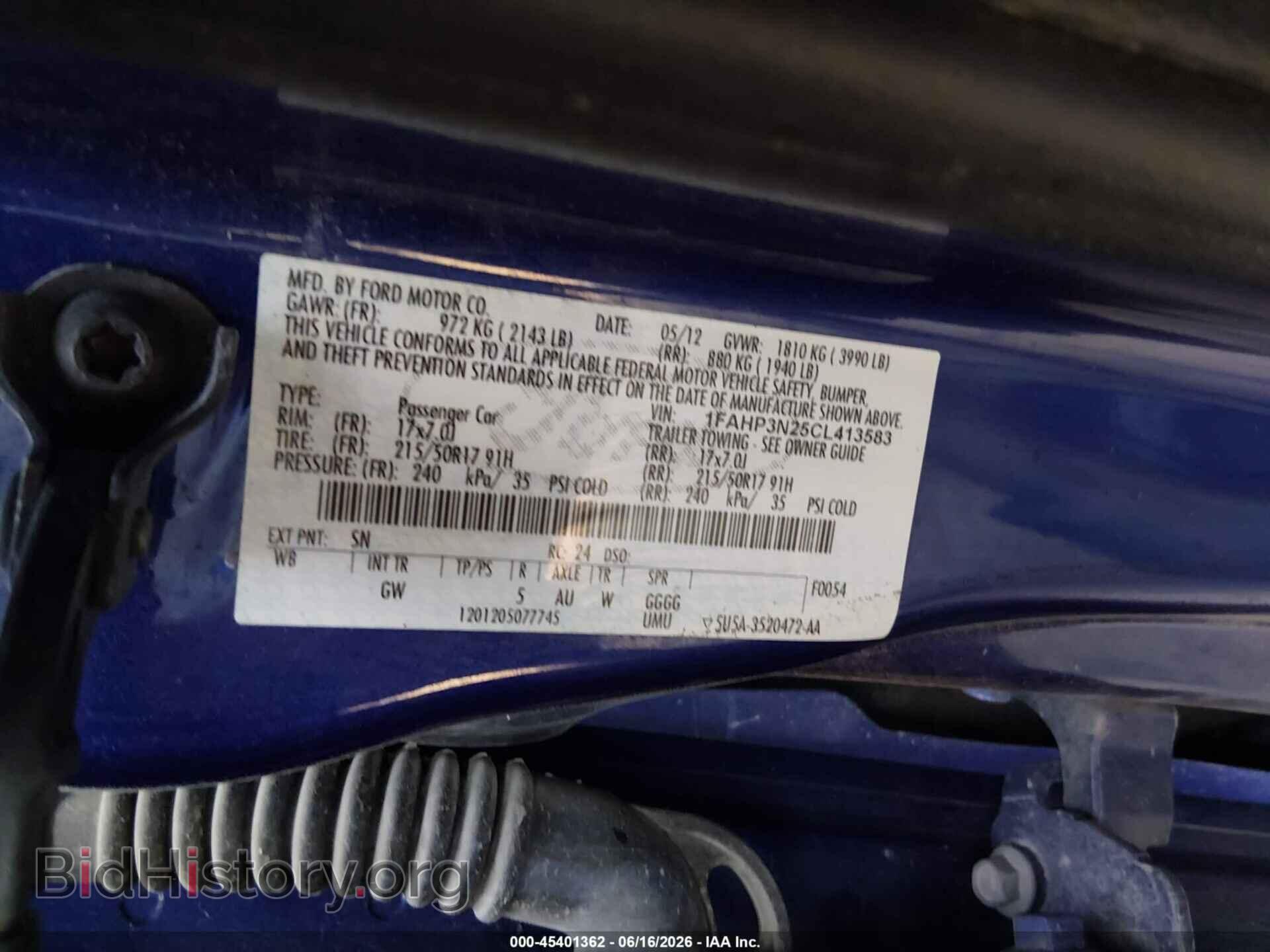 2012 FORD FOCUS - VIN: 1FAHP3N25CL413583 - Photo 9