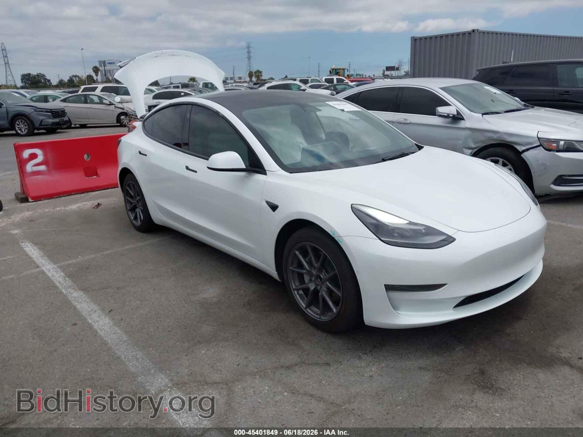 Photo 5YJ3E1EA2NF357954 - TESLA MODEL 3 2022