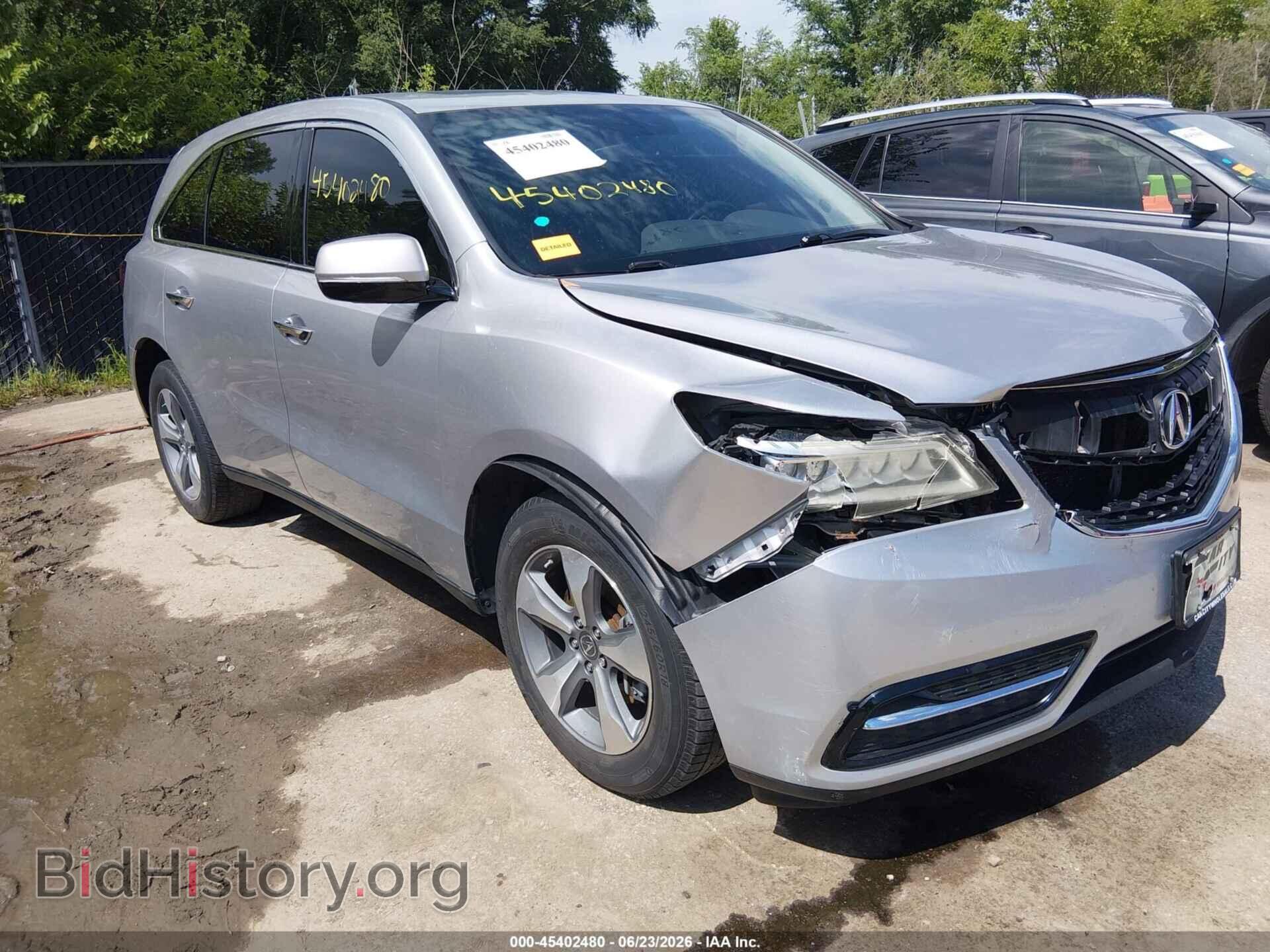 Фотография 5FRYD4H27EB031211 - ACURA MDX 2014