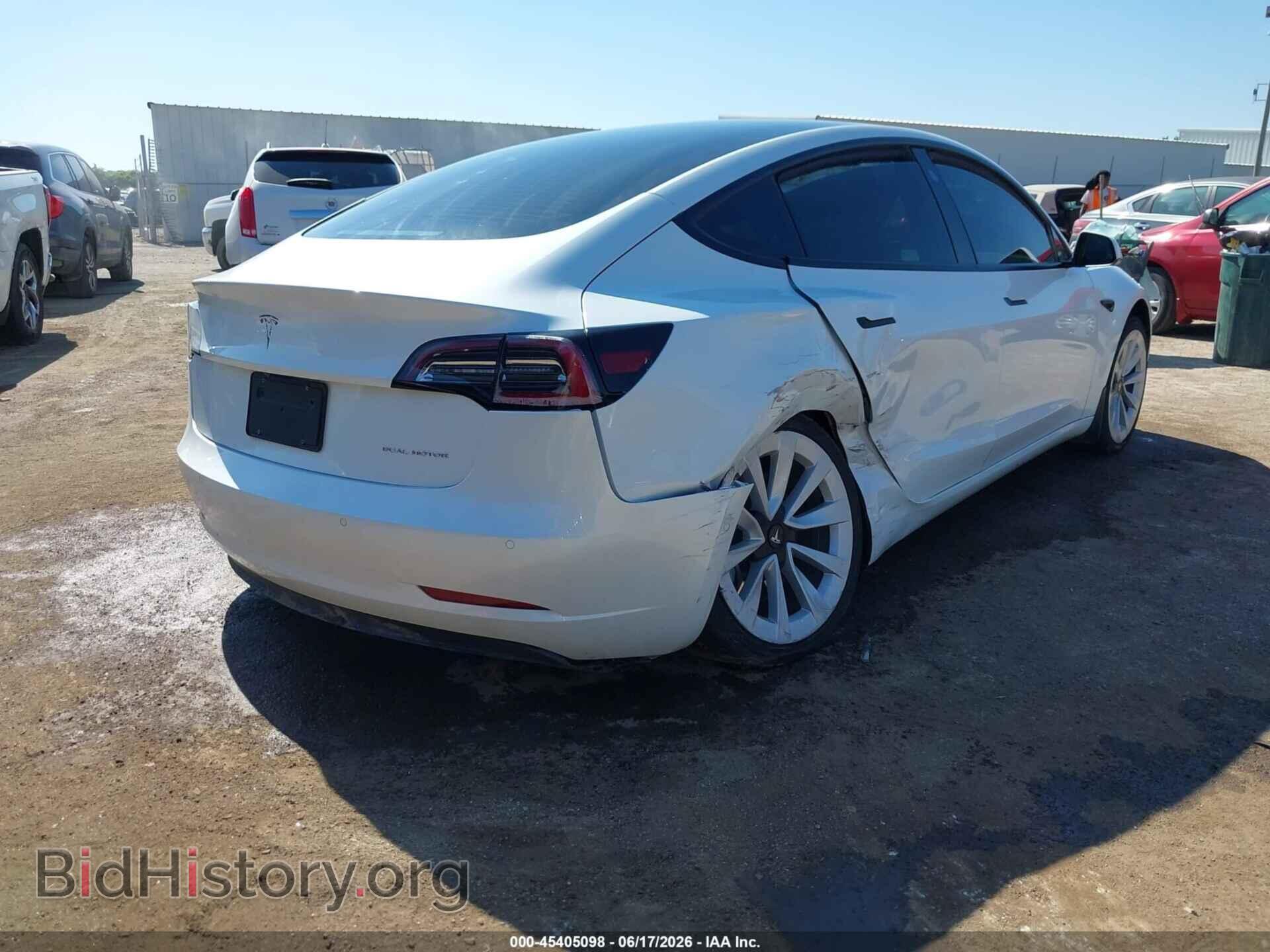 2022 TESLA MODEL 3 - VIN: 5YJ3E1EB4NF269786 - Фото 4