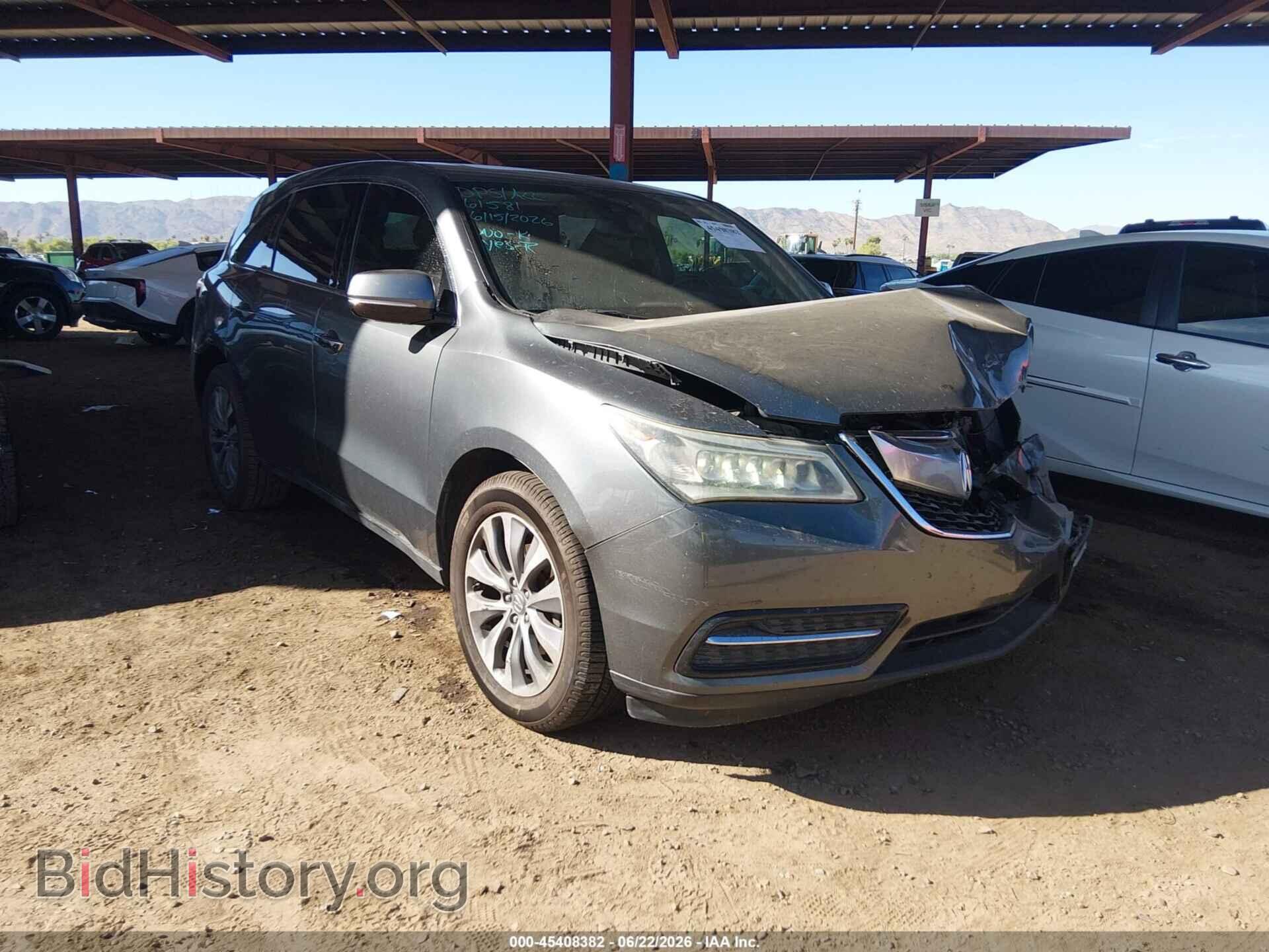 Photo 5FRYD3H46EB002374 - ACURA MDX 2014