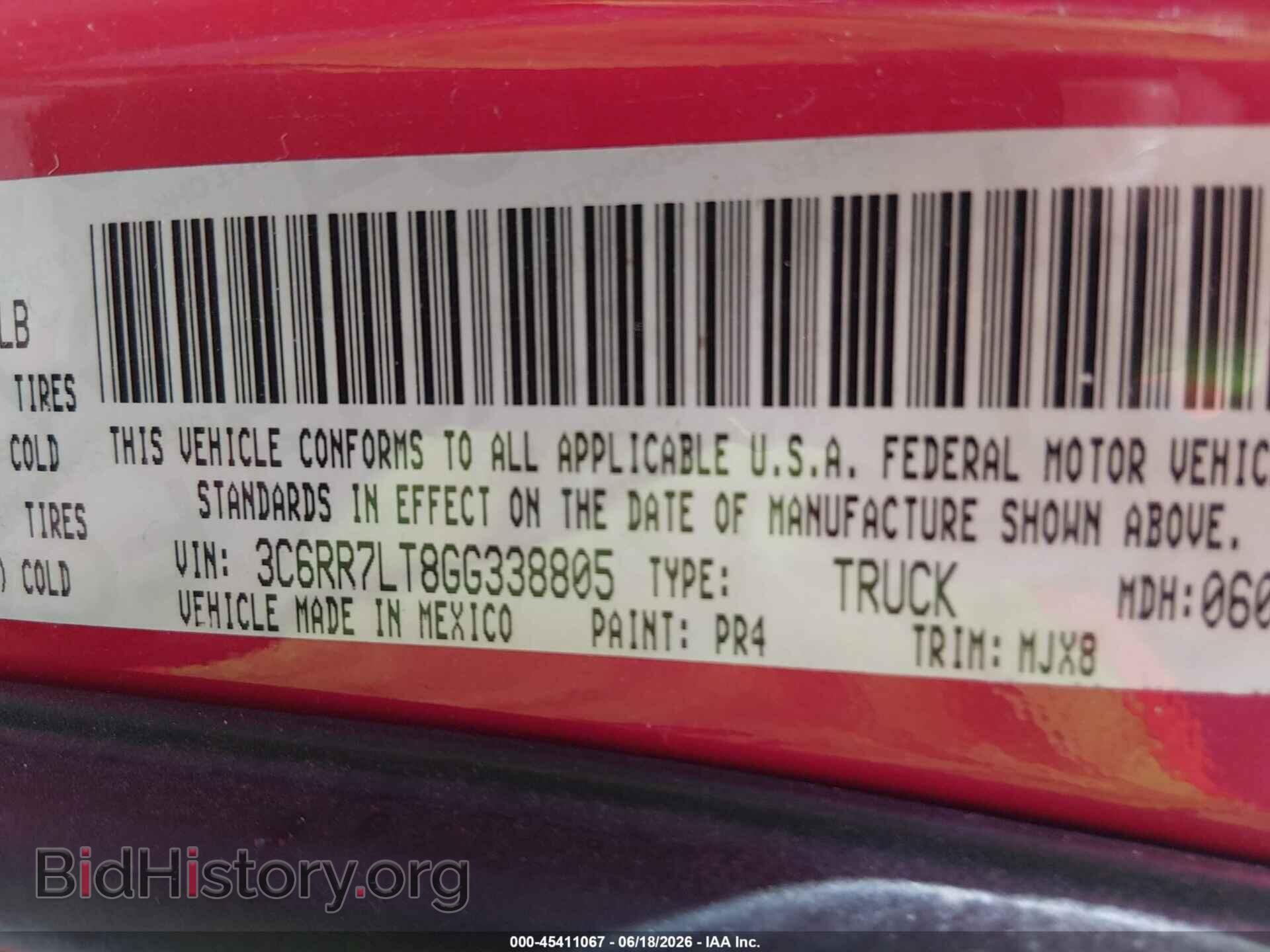 2016 RAM 1500 - VIN: 3C6RR7LT8GG338805 - Фото 9