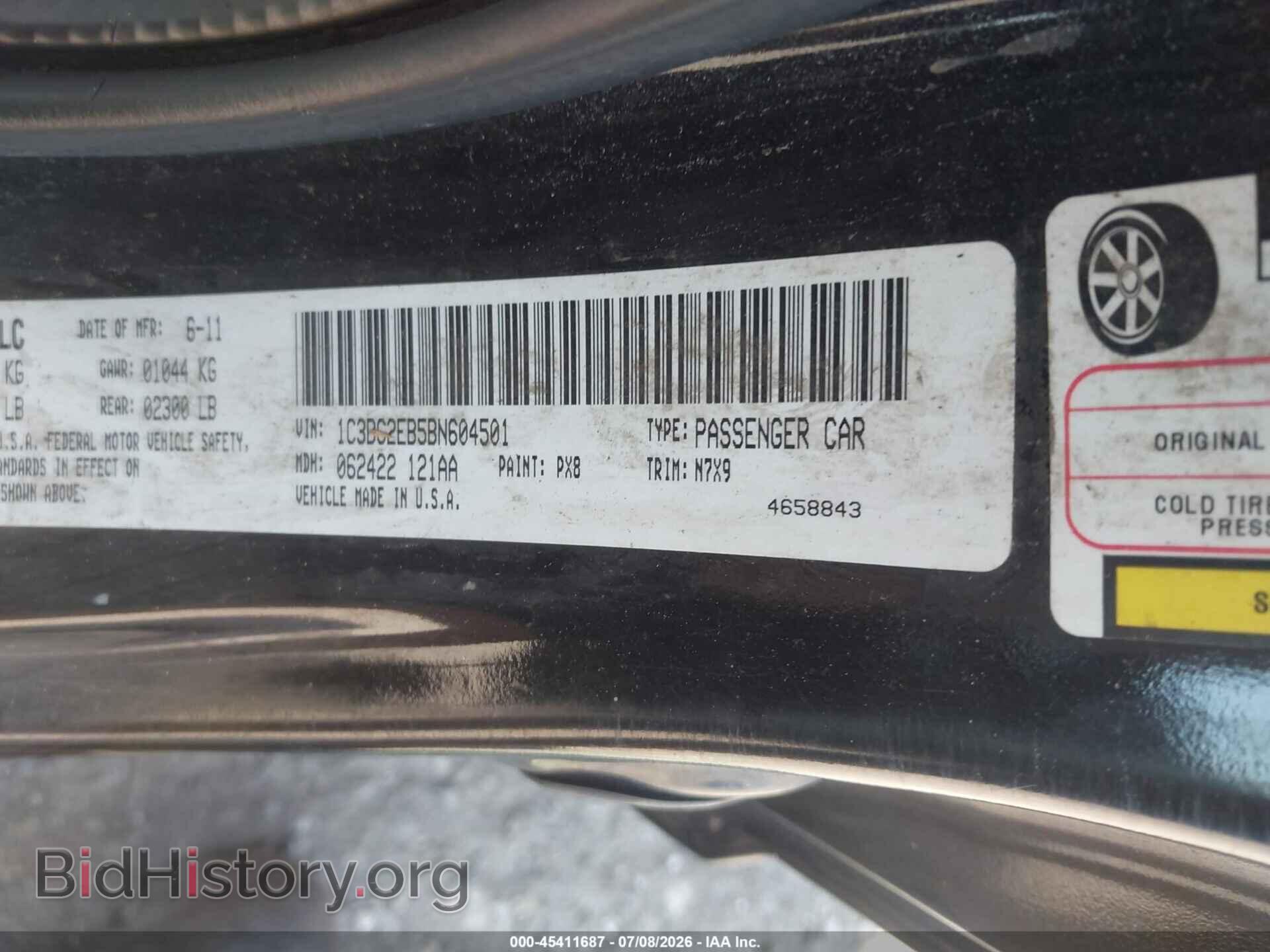 2011 CHRYSLER 200 - VIN: 1C3BC2EB5BN604501 - Photo 9