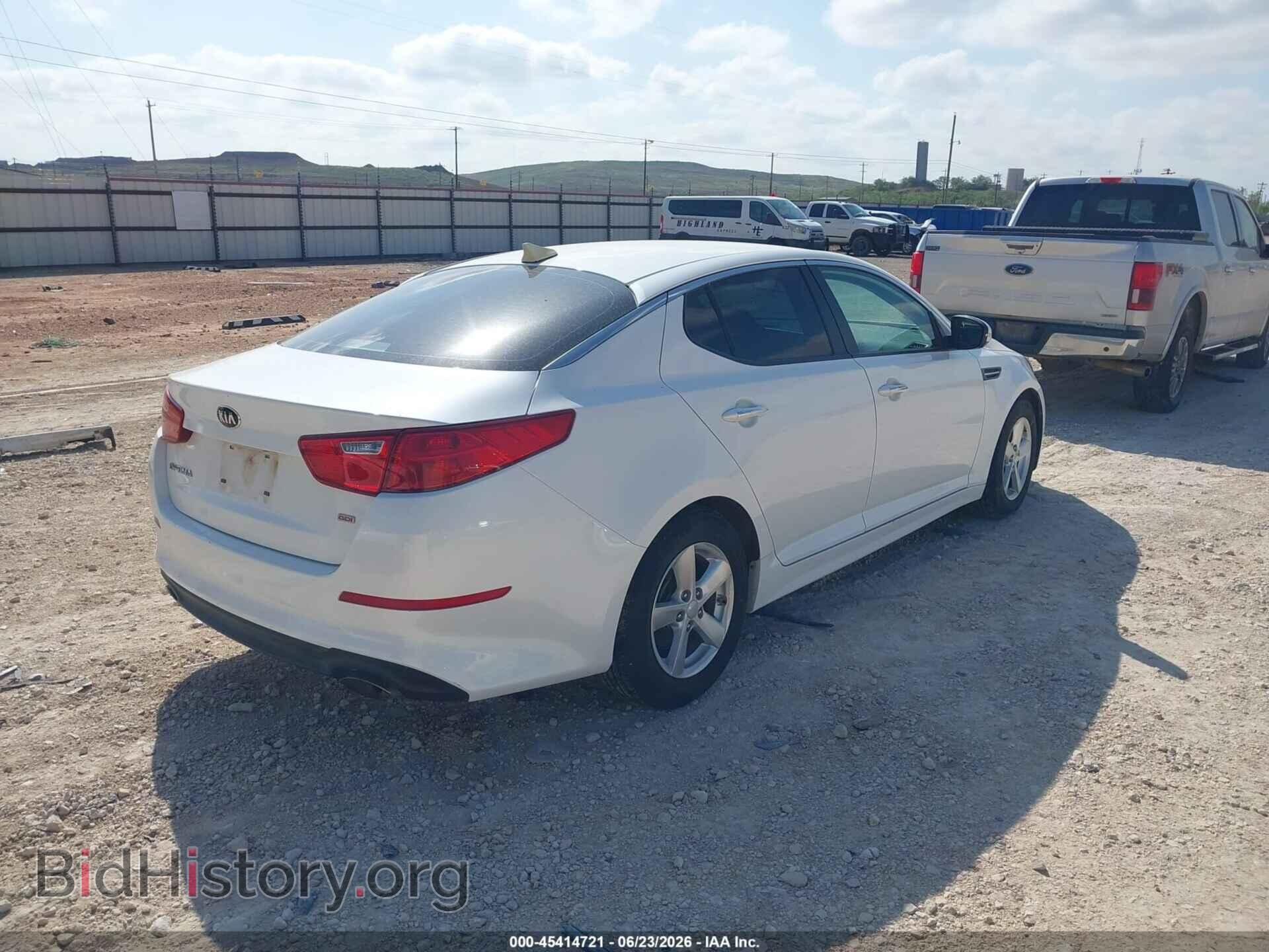 2015 KIA OPTIMA - VIN: KNAGM4A72F5545406 - Photo 4