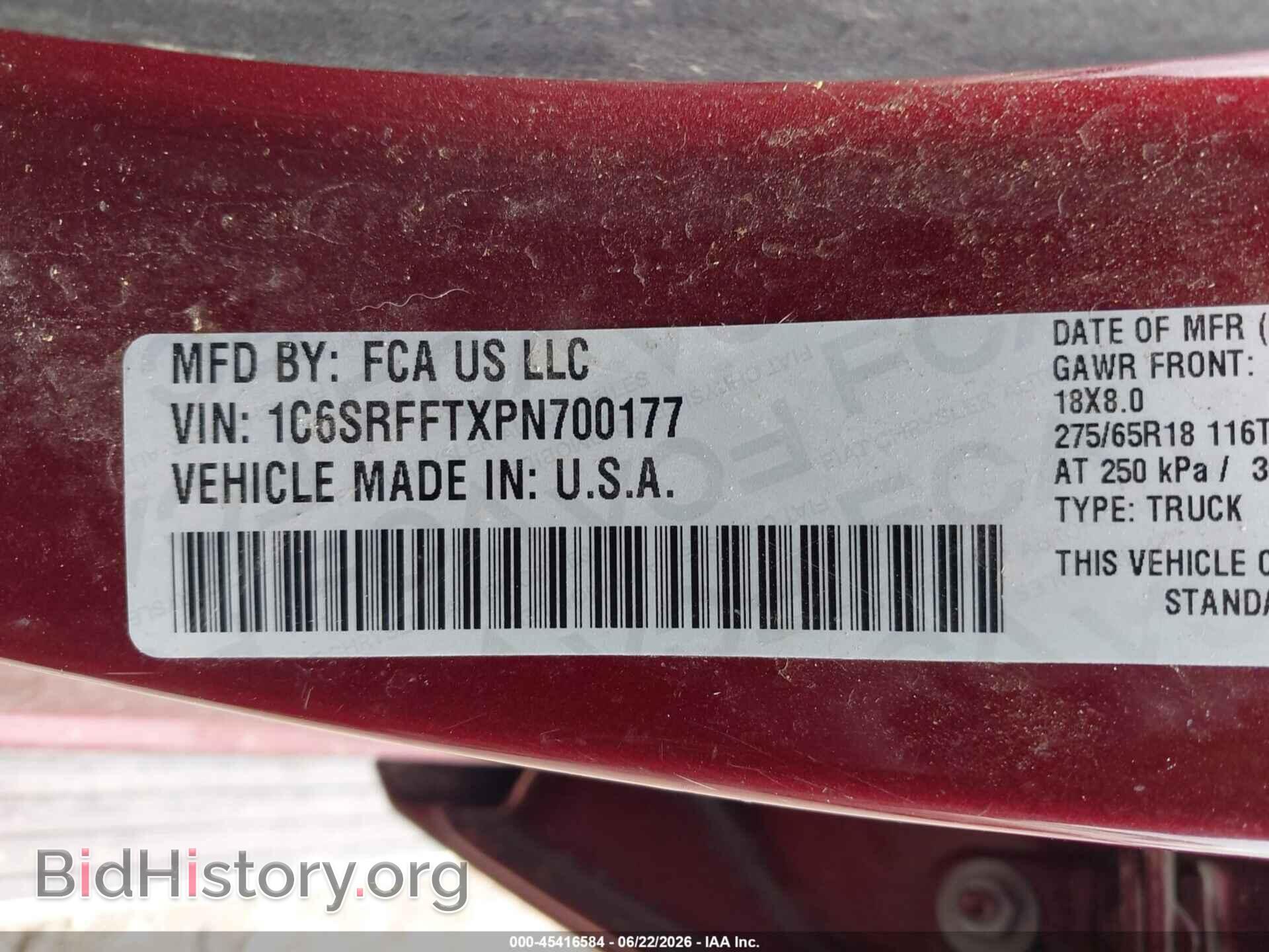 2023 RAM 1500 - VIN: 1C6SRFFTXPN700177 - Photo 9