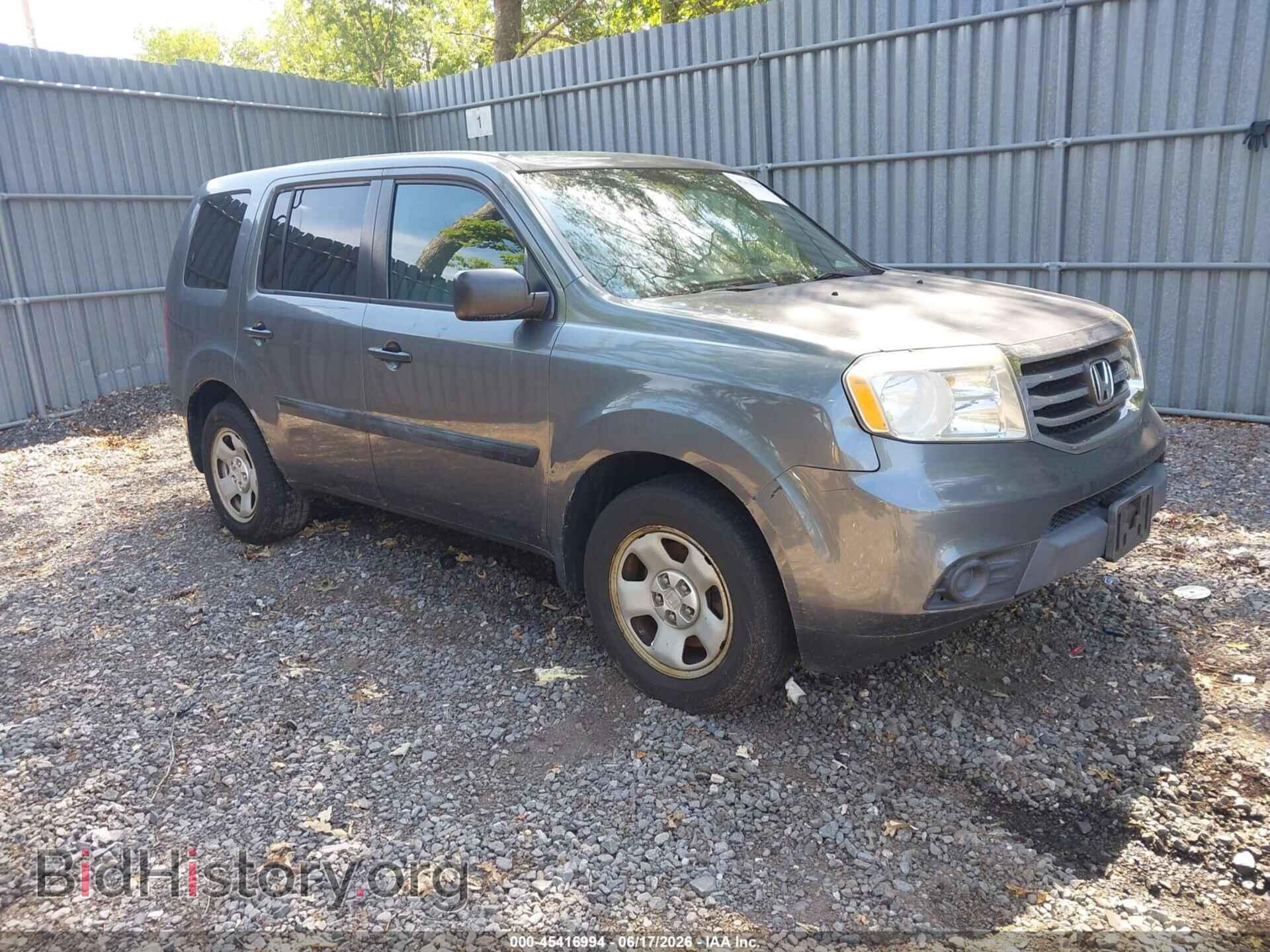 Фотография 5FNYF4H28DB062199 - HONDA PILOT 2013