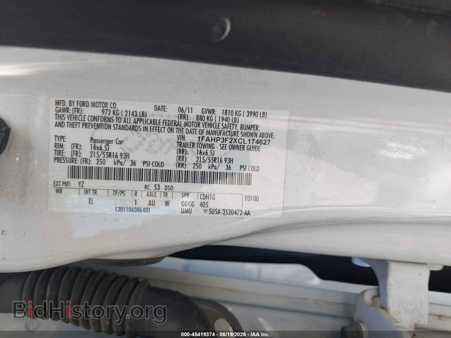 2012 FORD FOCUS - VIN: 1FAHP3F2XCL174627 - Photo 9