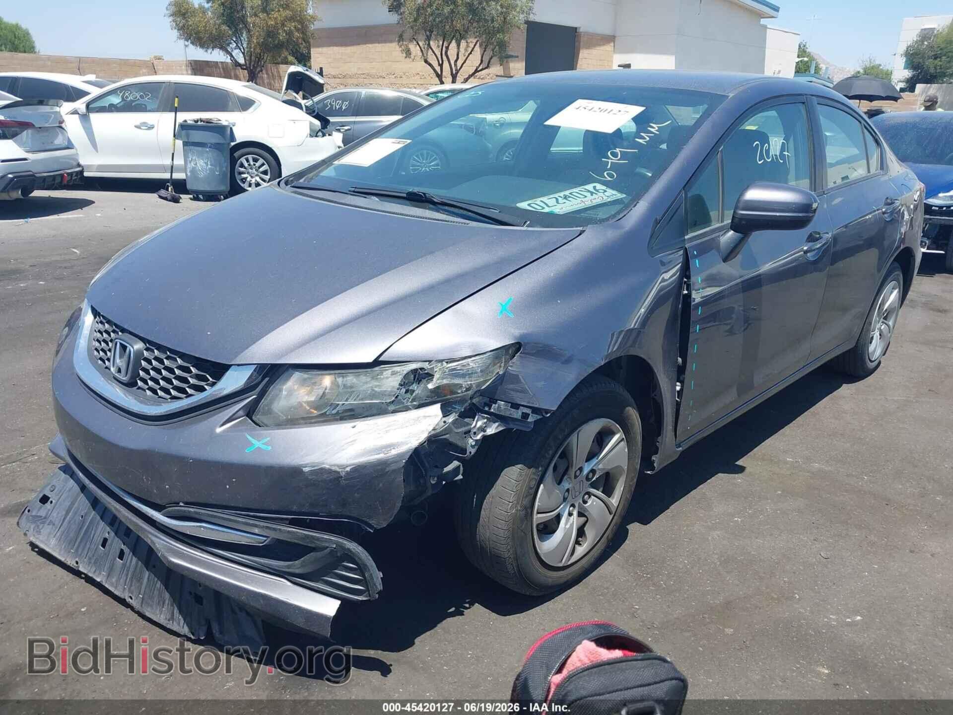 2014 HONDA CIVIC - VIN: 19XFB2F53EE057004 - Фото 2