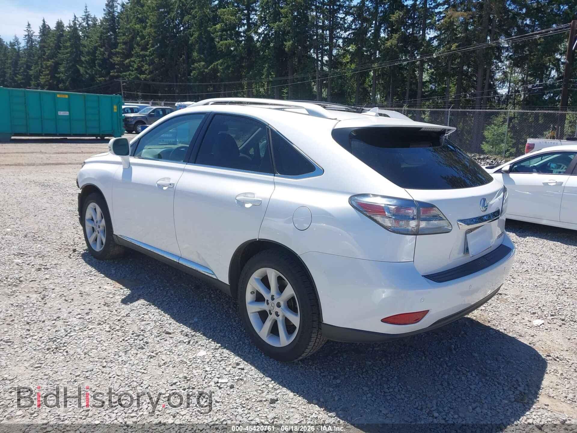 2012 LEXUS RX 350 - VIN: 2T2BK1BA1CC142166 - Фото 3