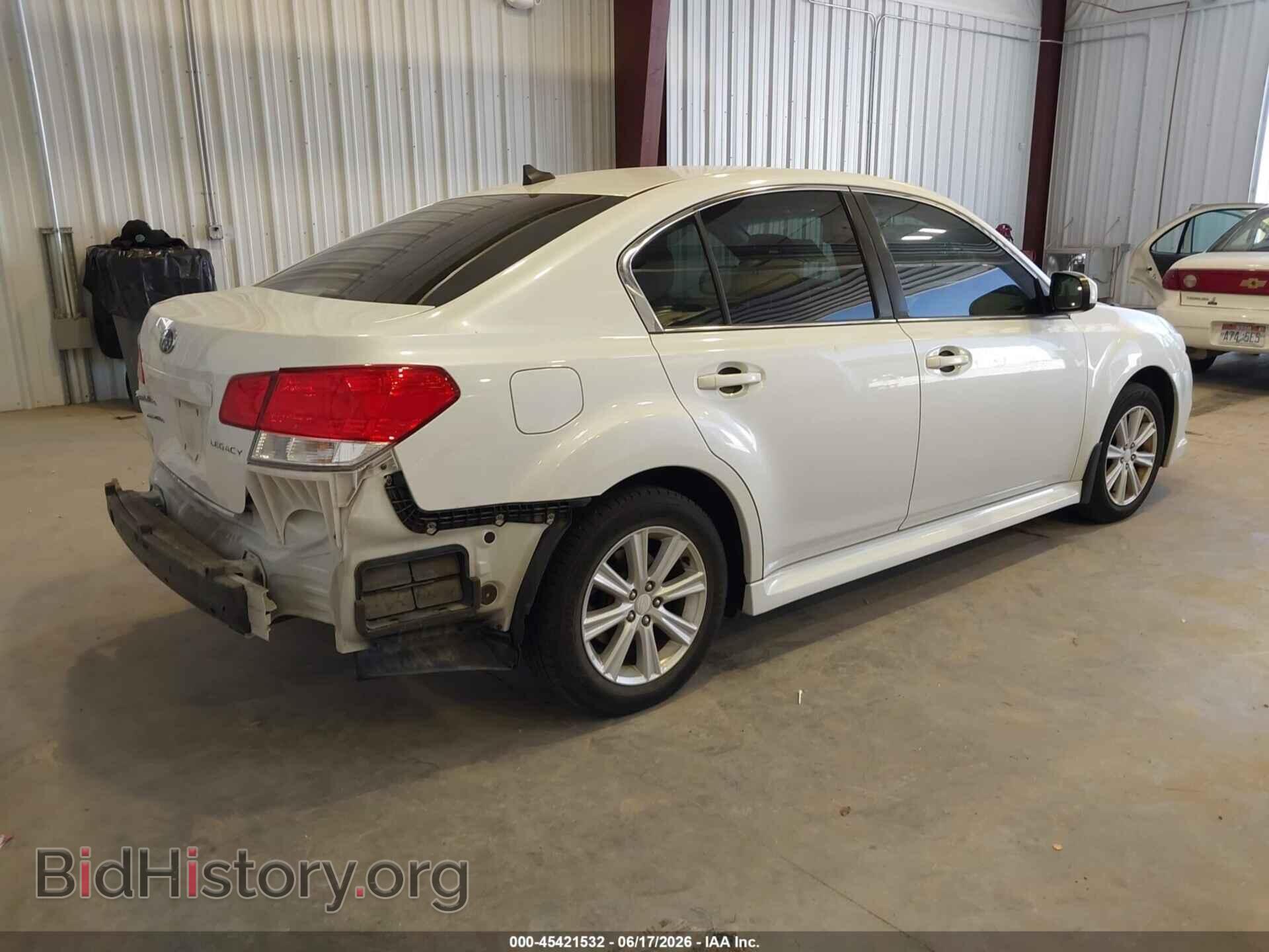 2012 SUBARU LEGACY - VIN: 4S3BMCF62C3017301 - Фото 2