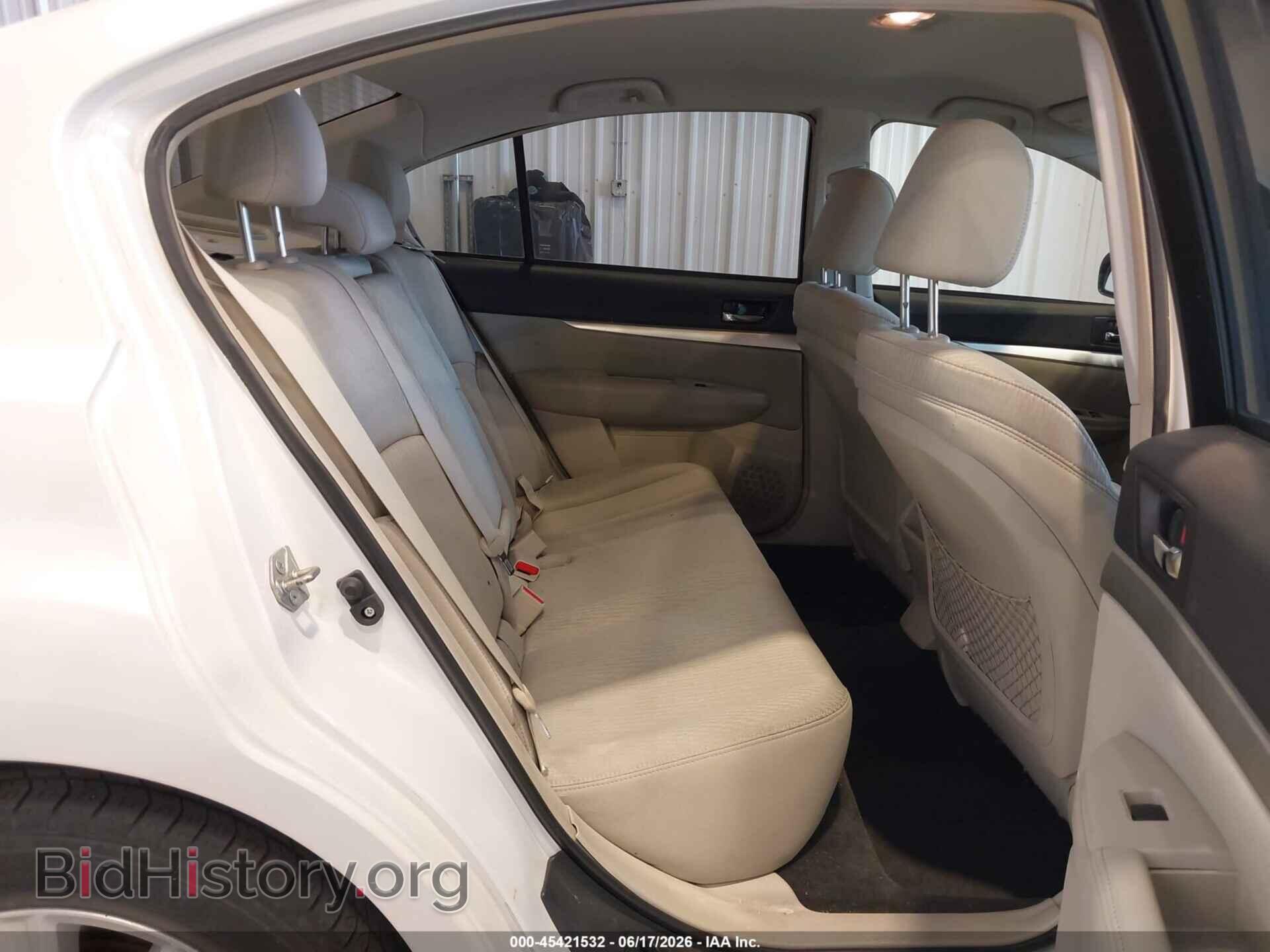 2012 SUBARU LEGACY - VIN: 4S3BMCF62C3017301 - Фото 6